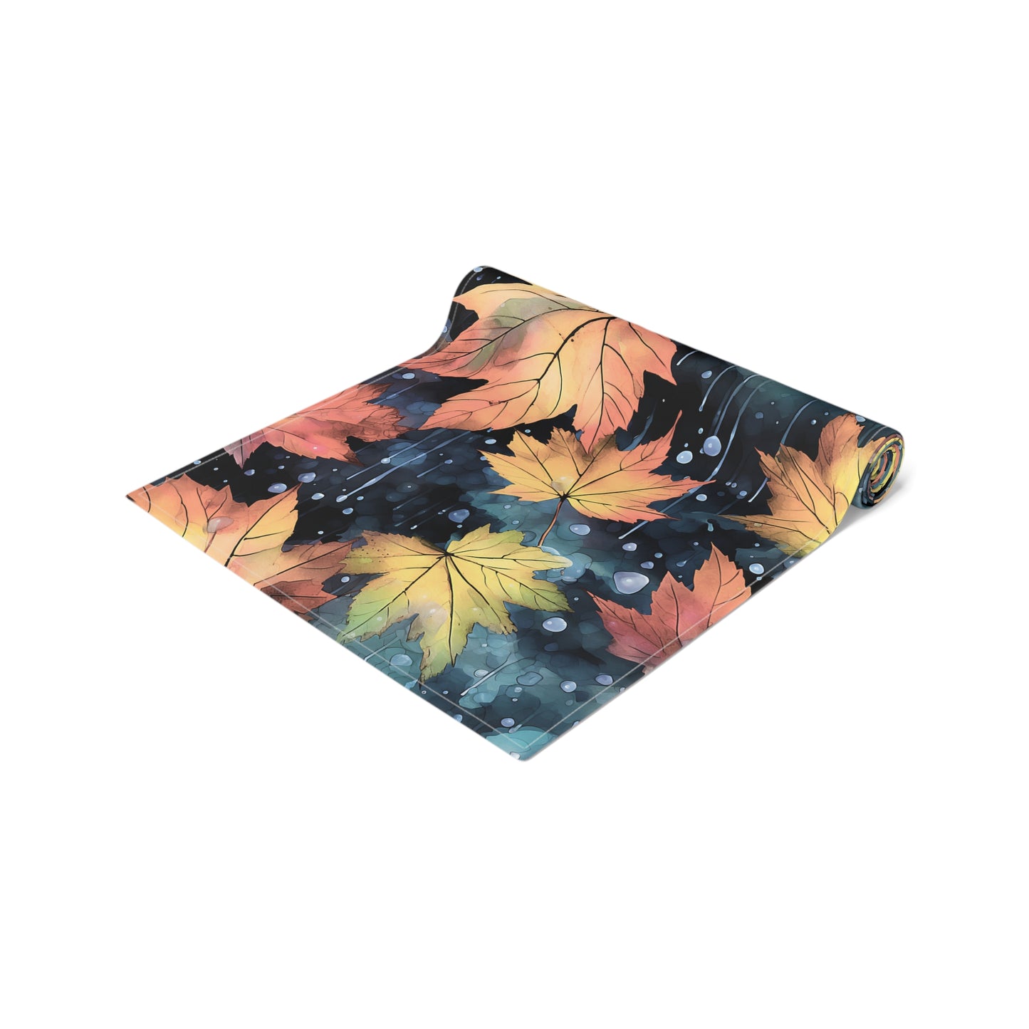 Fall Leaves Table Runner - Autumn, Personalized Home Decor, Holiday Dining Room Decor, Festive Kitchen Linens, 2 Sizes Available