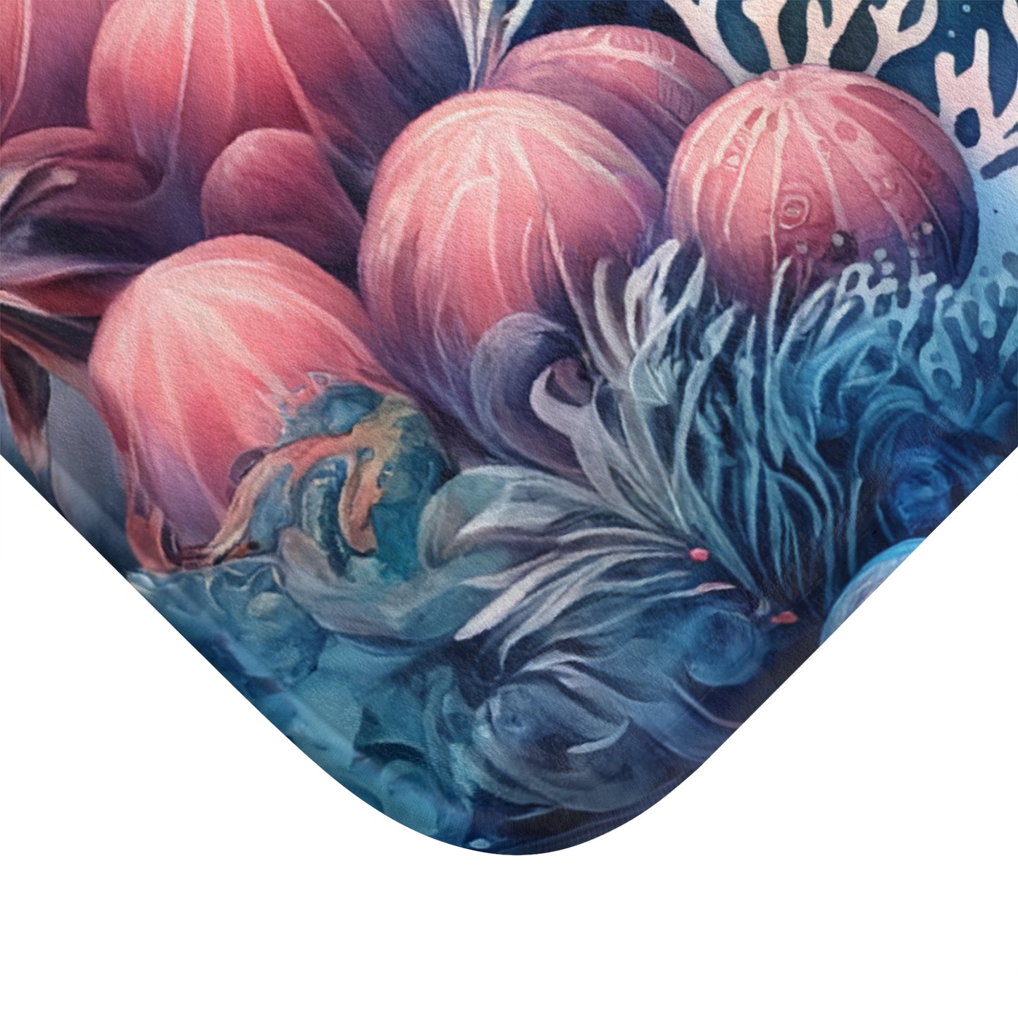 Mystical Seahorse Colorful Bath Accent Rug - Bath Mat, Non-Slip, Beach Decor, Ocean Decor #5155