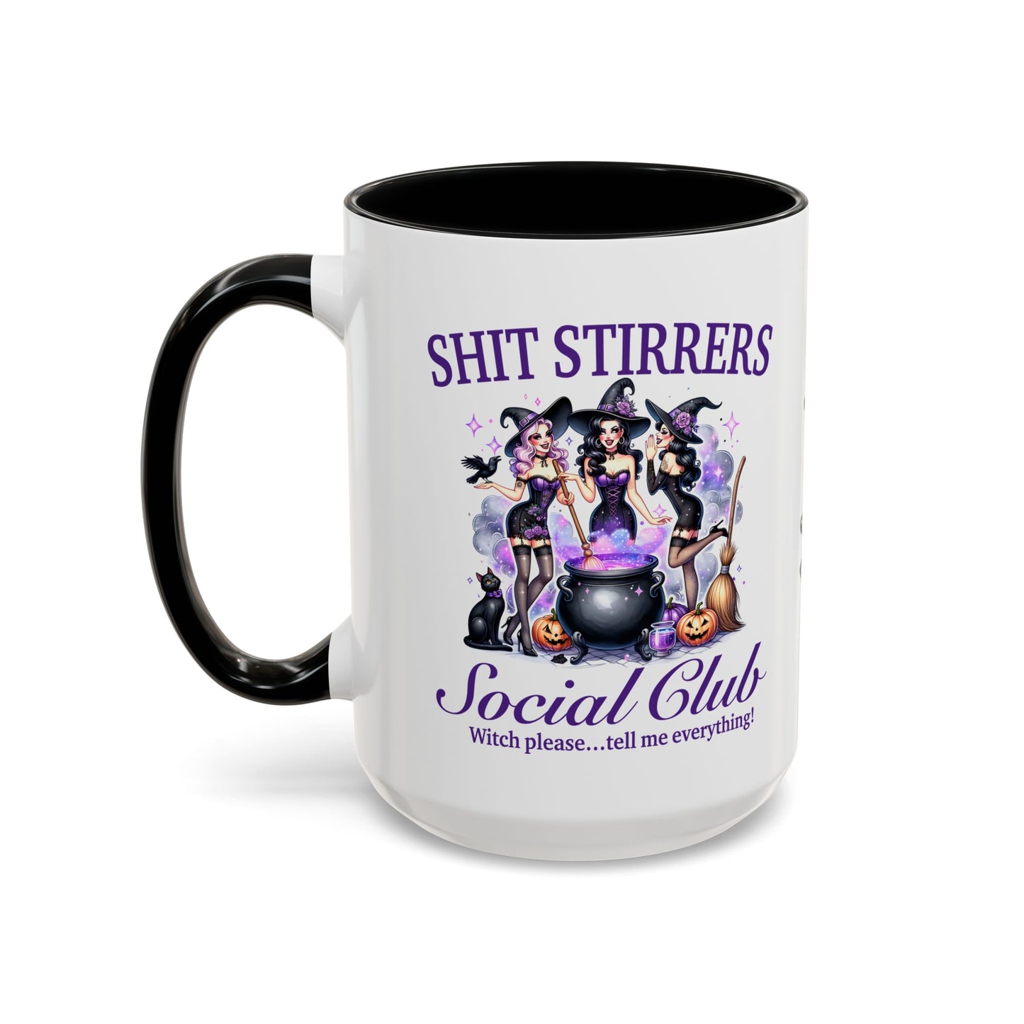 Shit Stirrers Fun Halloween Themed Accent Coffee Mug (11, 15oz), #5111