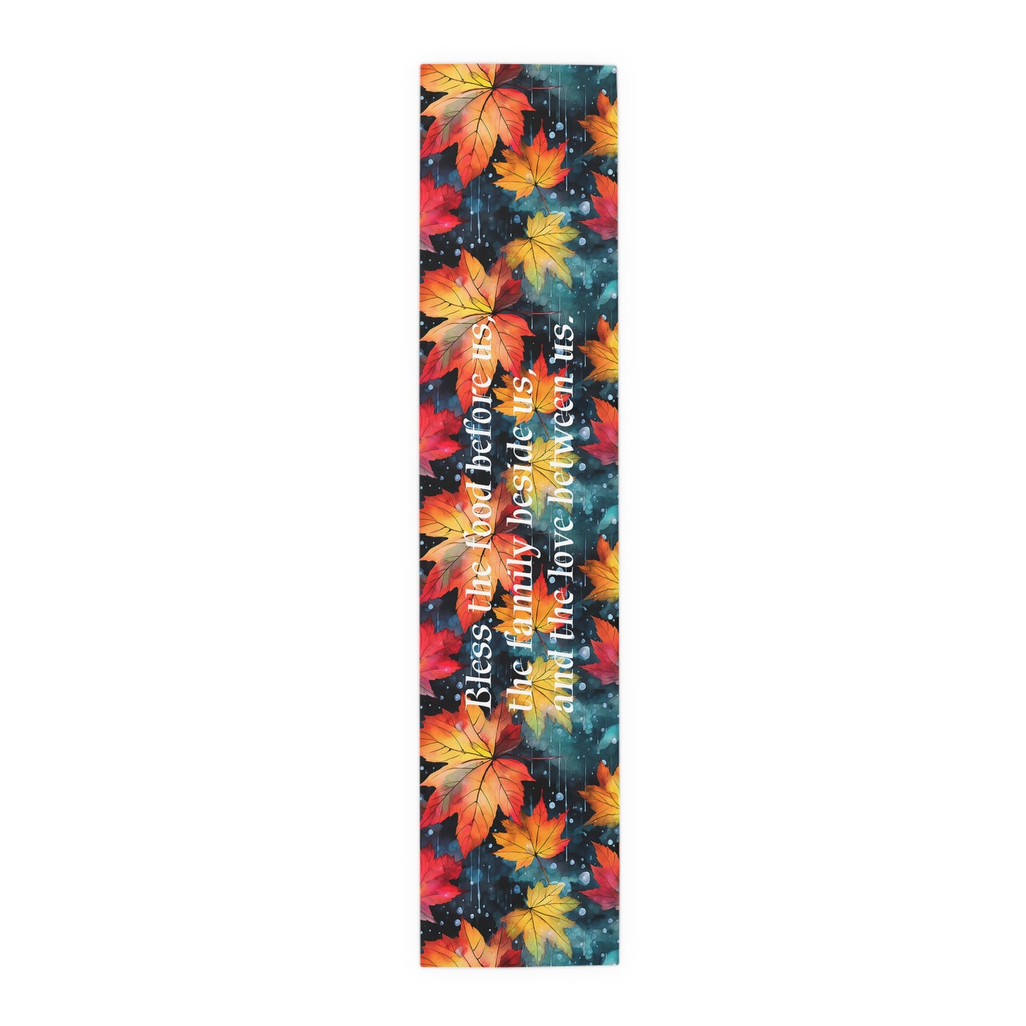 Fall Leaves Table Runner - Autumn, Personalized Home Decor, Holiday Dining Room Decor, Festive Kitchen Linens, 2 Sizes Available