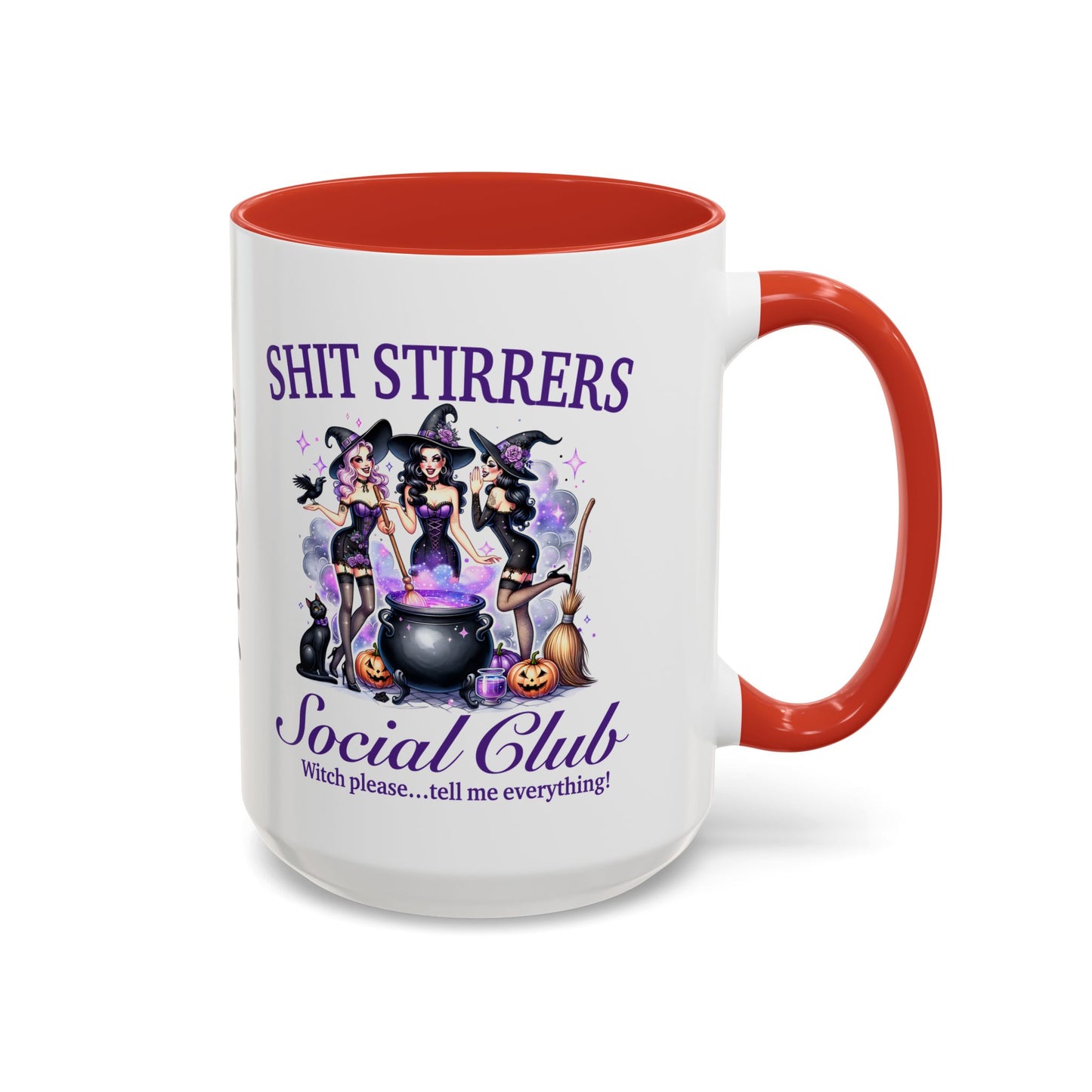 Shit Stirrers Fun Halloween Themed Accent Coffee Mug (11, 15oz), #5111