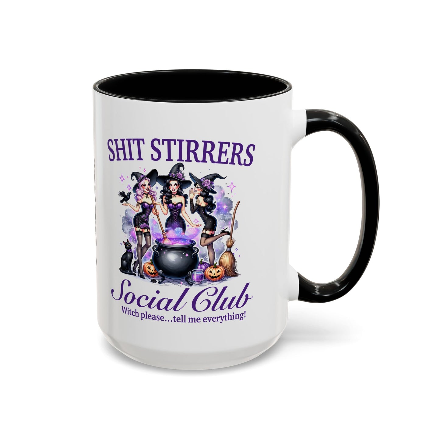 Shit Stirrers Fun Halloween Themed Accent Coffee Mug (11, 15oz), #5111