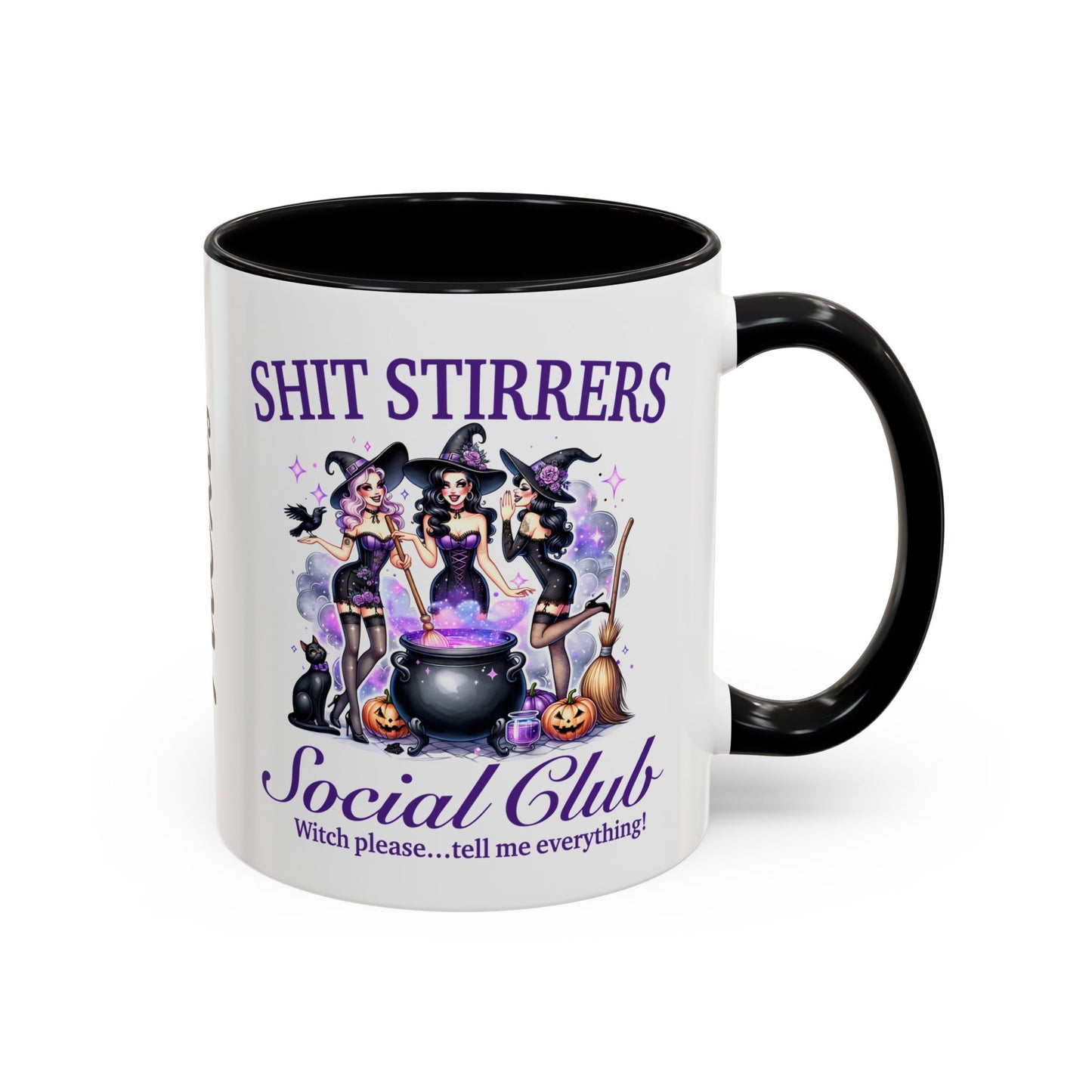 Shit Stirrers Fun Halloween Themed Accent Coffee Mug (11, 15oz), #5111
