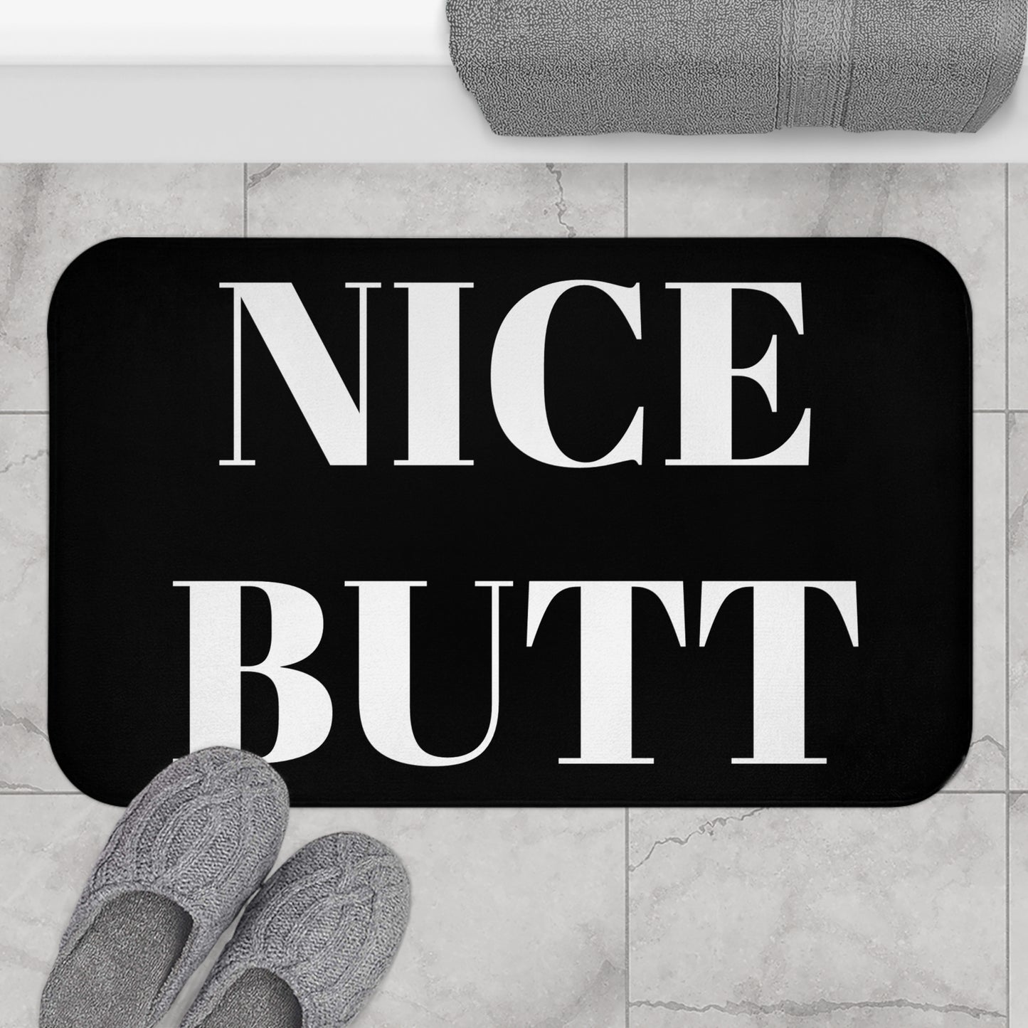 Funny Bath Mat - Non-Slip Rug, Bathroom Decor, Half Bath, Home Accessories, Nice Butt #50
