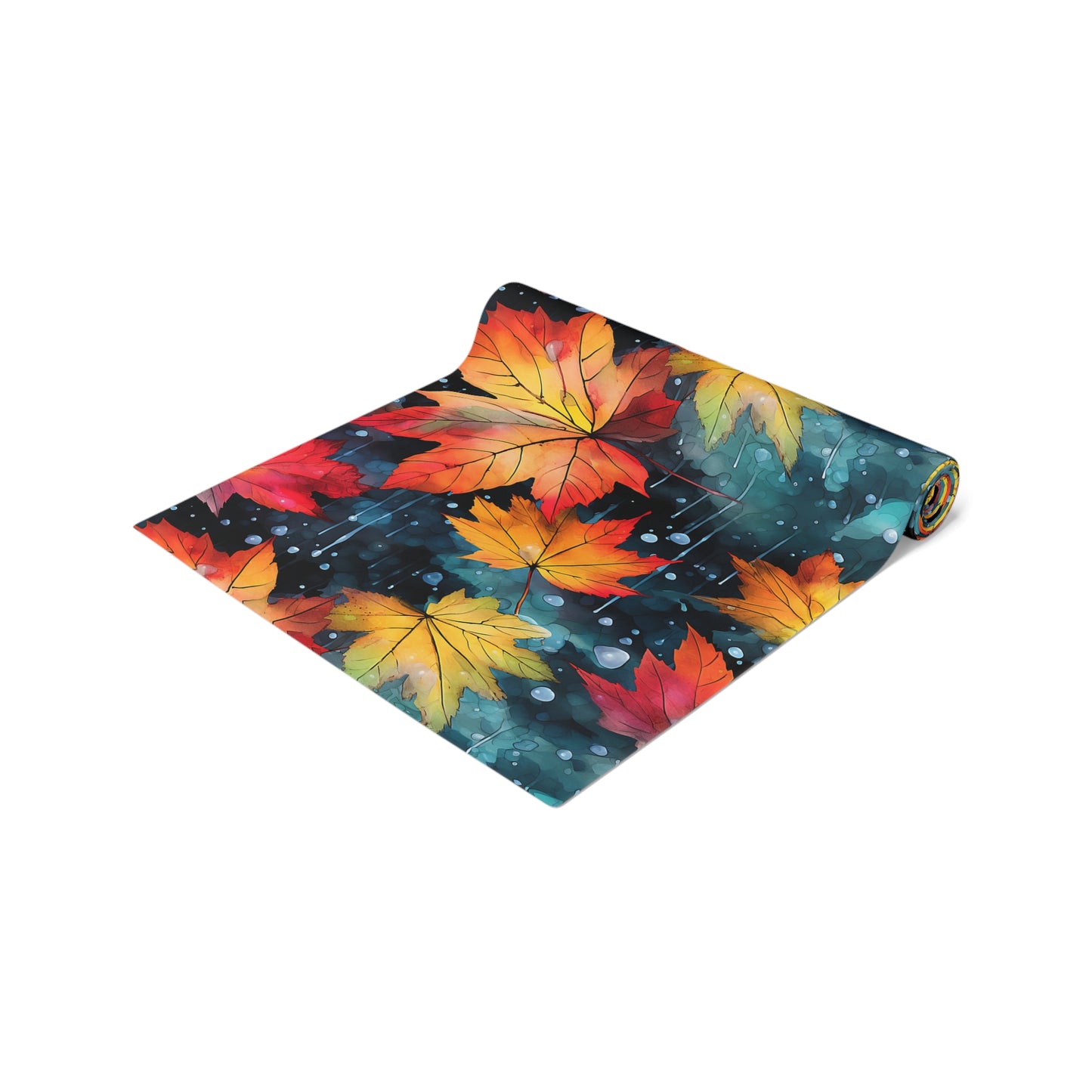 Fall Leaves Table Runner - Autumn, Personalized Home Decor, Holiday Dining Room Decor, Festive Kitchen Linens, 2 Sizes Available