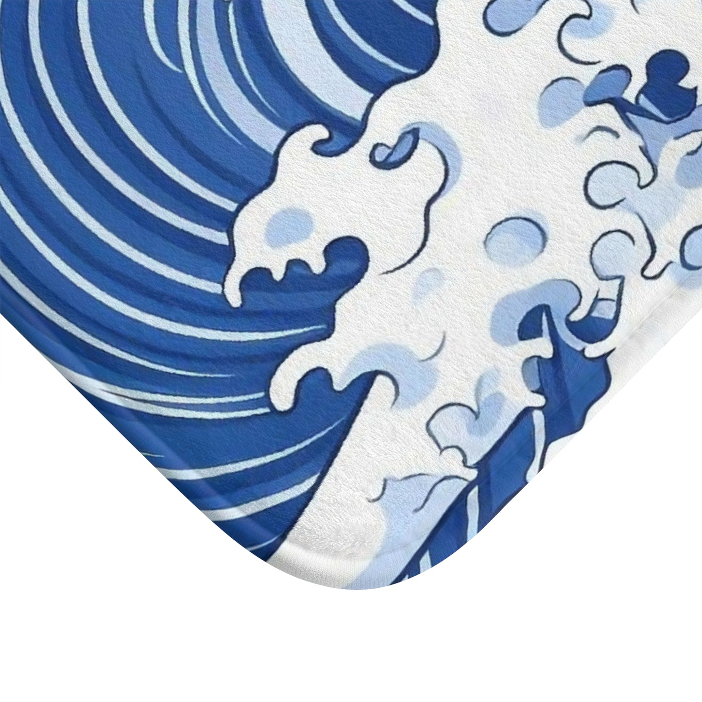 Great Waves, Bath Accent Rug - Sea/Ocean Bathroom Decor, Non-Slip Bath Mat #5115