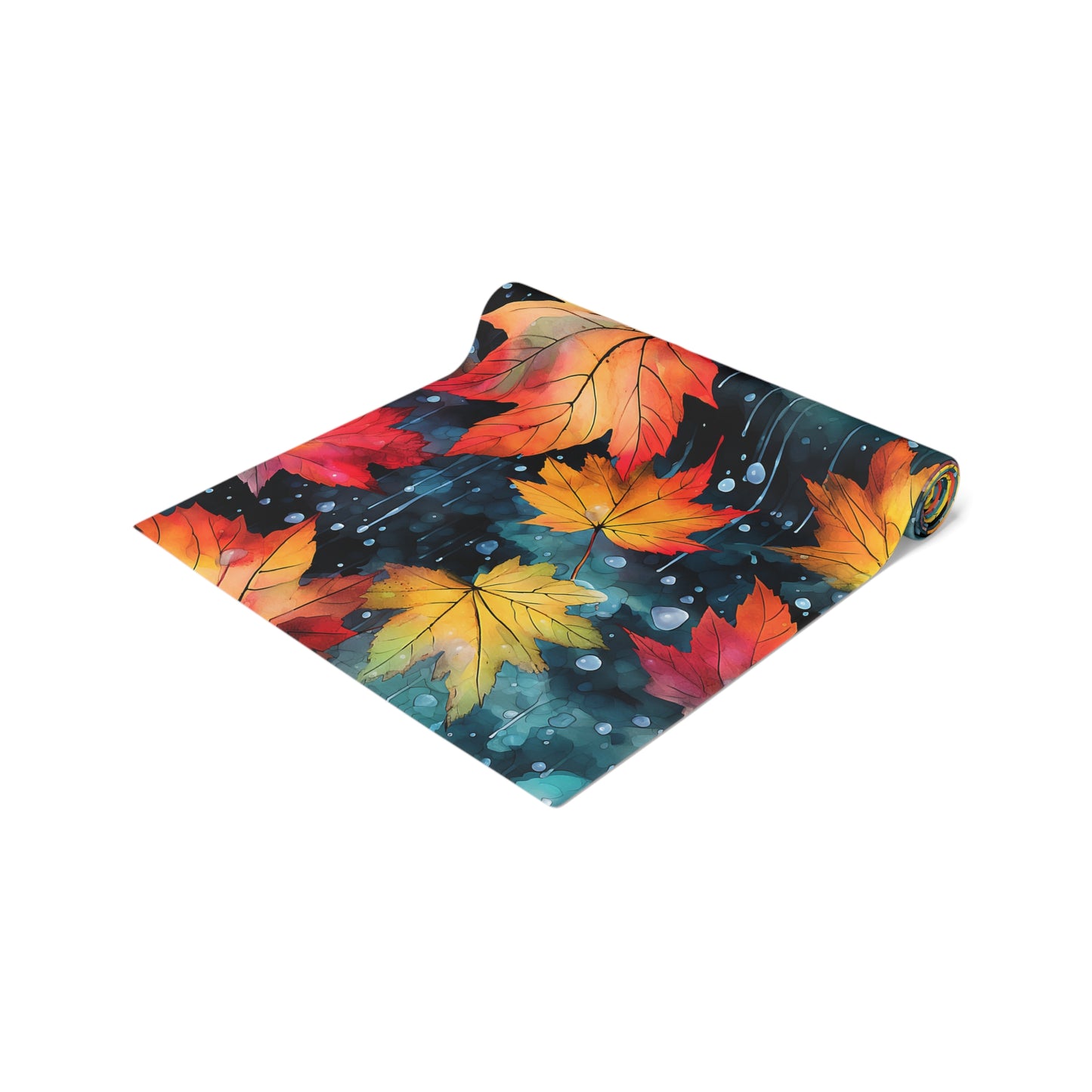 Fall Leaves Table Runner - Autumn, Personalized Home Decor, Holiday Dining Room Decor, Festive Kitchen Linens, 2 Sizes Available