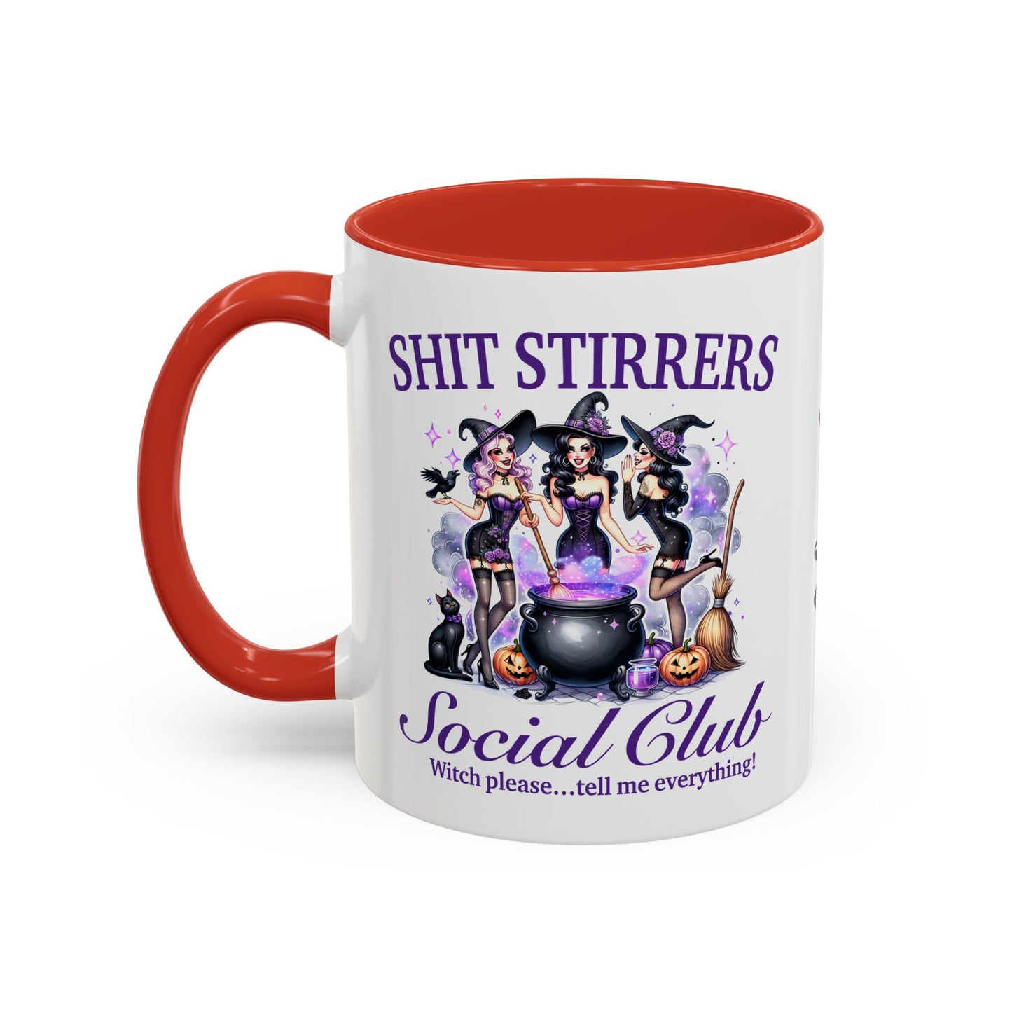 Shit Stirrers Fun Halloween Themed Accent Coffee Mug (11, 15oz), #5111