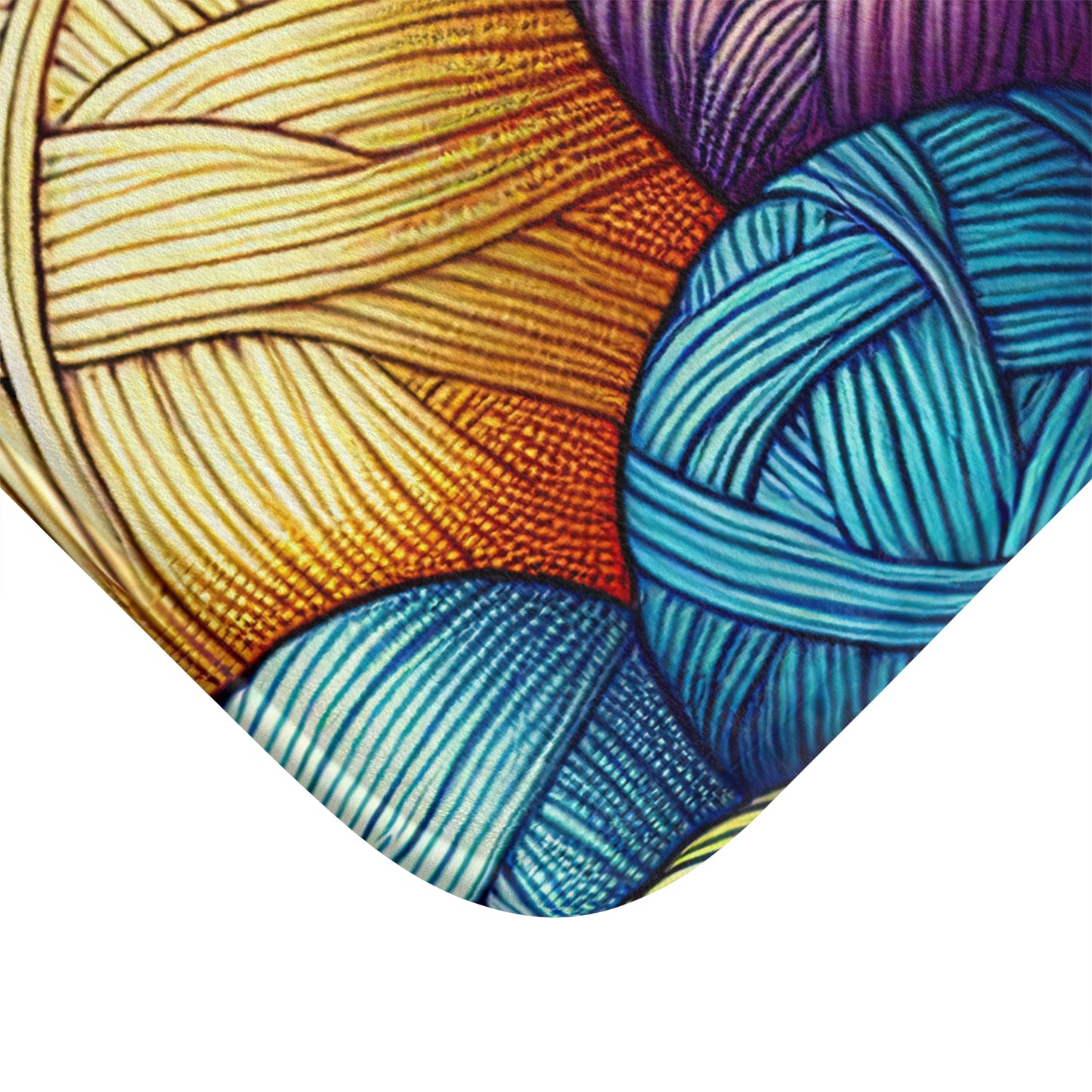 Yarn Yarn Yarn, Bath Accent Rug - Knitting, Crocheting, Craft Lover, Non-Slip Bath Mat #5120