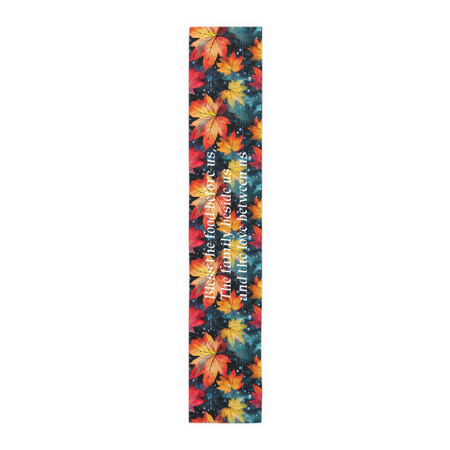 Fall Leaves Table Runner - Autumn, Personalized Home Decor, Holiday Dining Room Decor, Festive Kitchen Linens, 2 Sizes Available