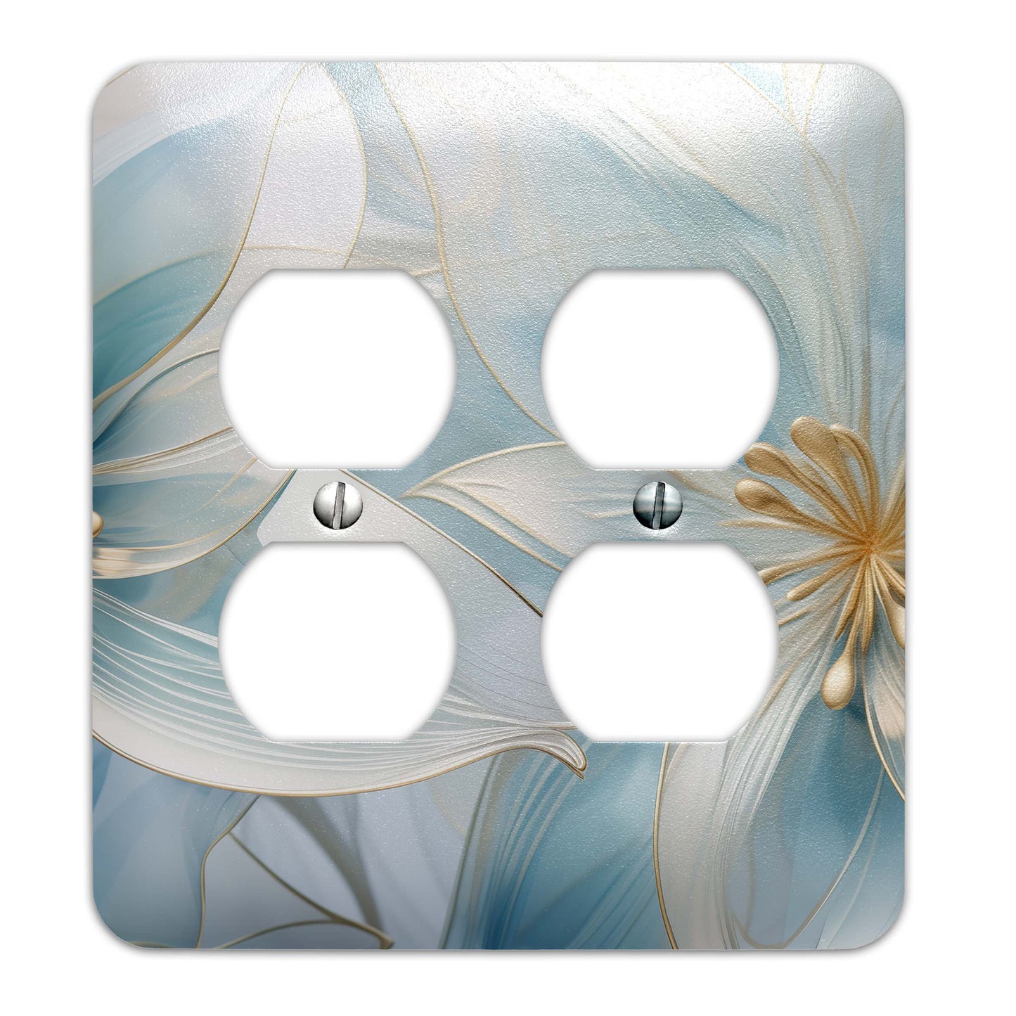Translucent Lilies Light Switch Cover - Metal SwitchPlate, Multiple Sizes - #5275