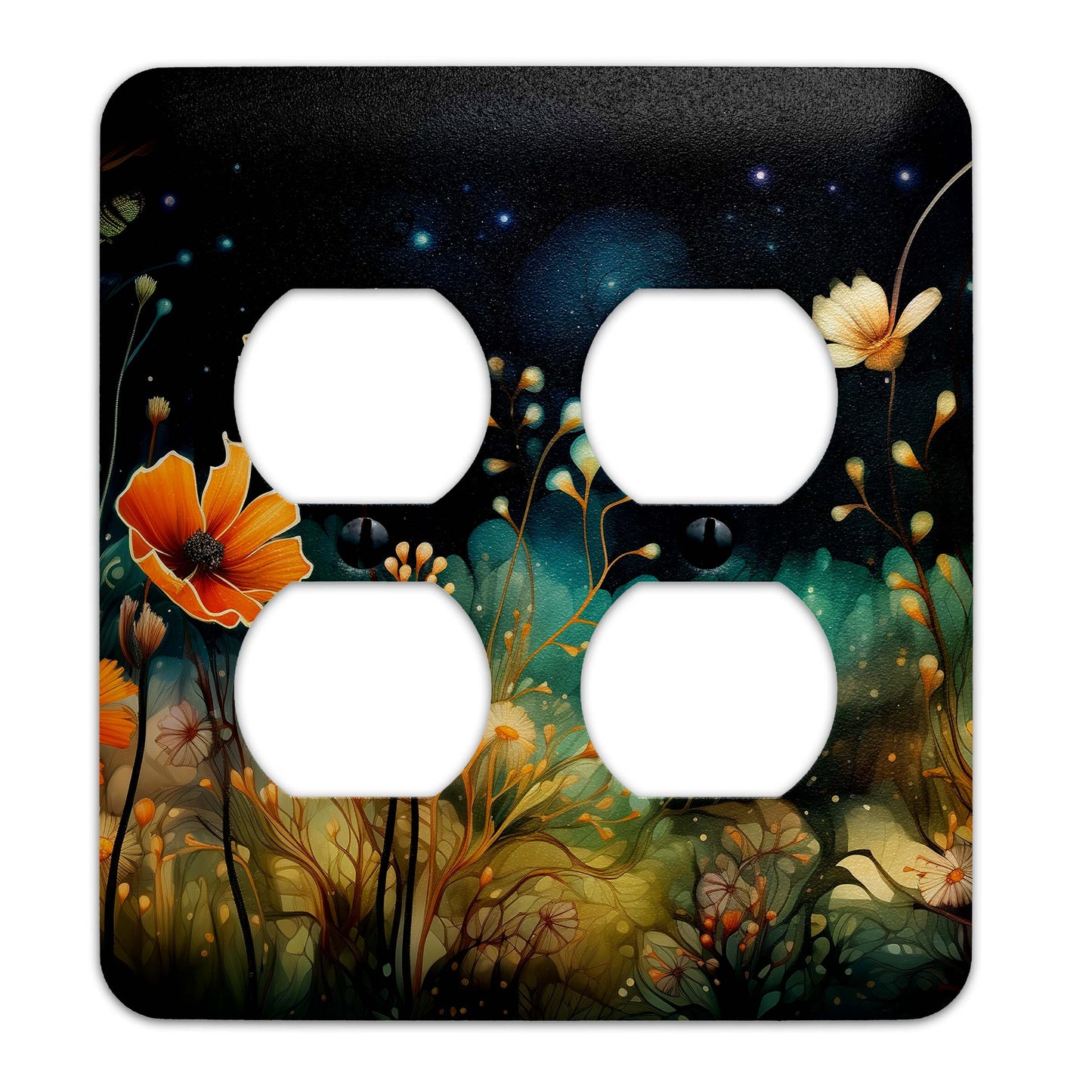 Decorative Switchplate - Enchanted Twilight Garden Metal Light Switch Cover, Multiple Sizes, Home Decor - #5334