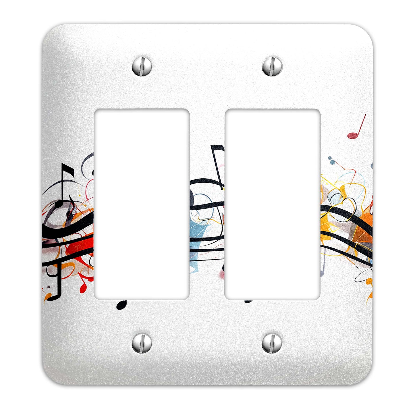 Musical Composition Light Switch Cover - Metal SwitchPlate, Multiple Sizes - #5272