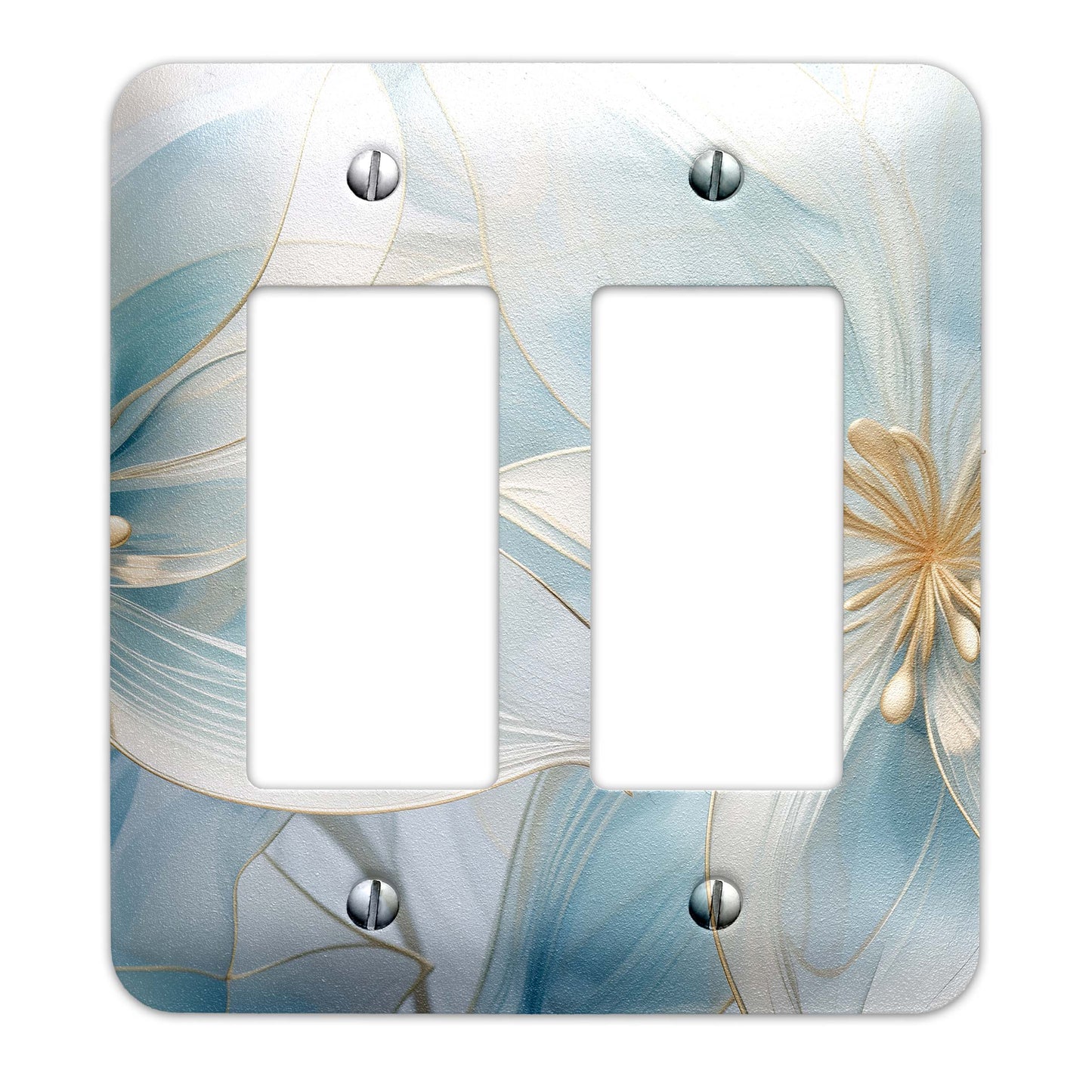 Translucent Lilies Light Switch Cover - Metal SwitchPlate, Multiple Sizes - #5275