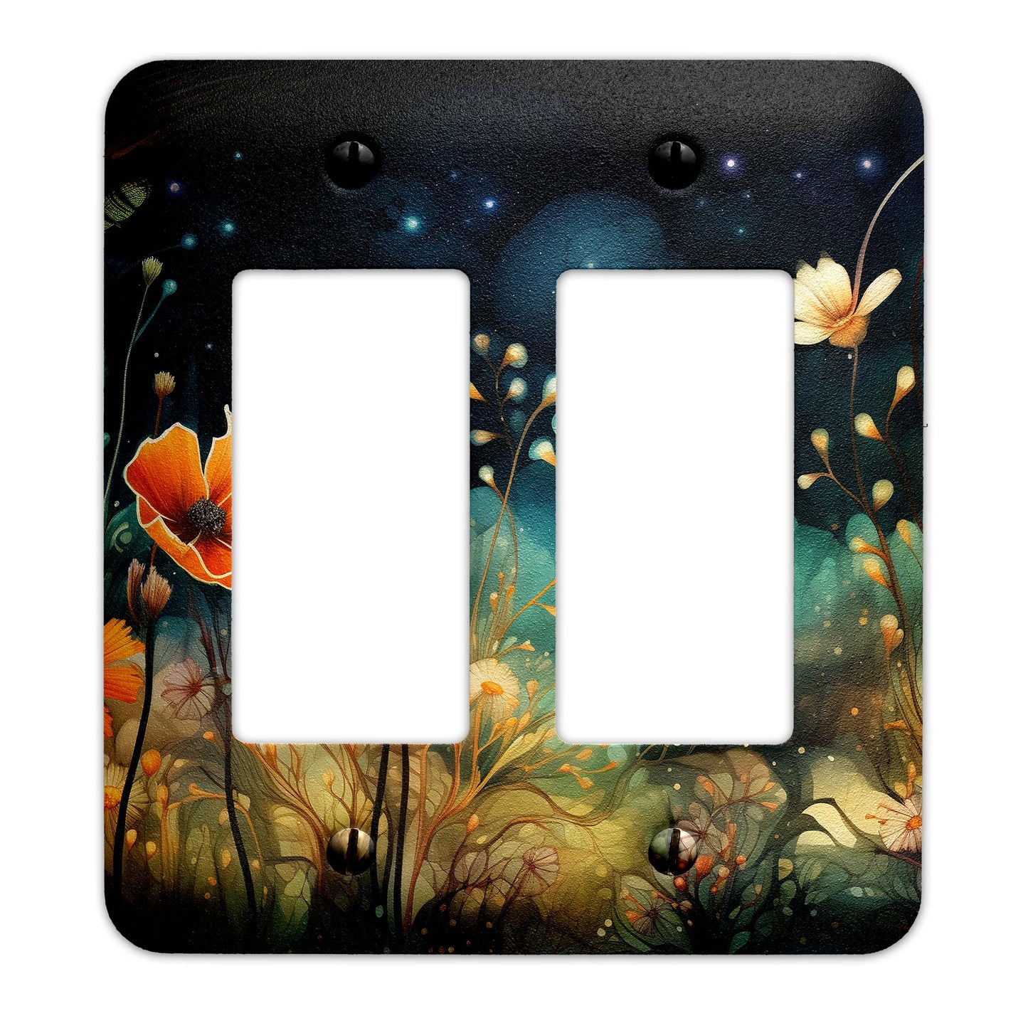 Decorative Switchplate - Enchanted Twilight Garden Metal Light Switch Cover, Multiple Sizes, Home Decor - #5334