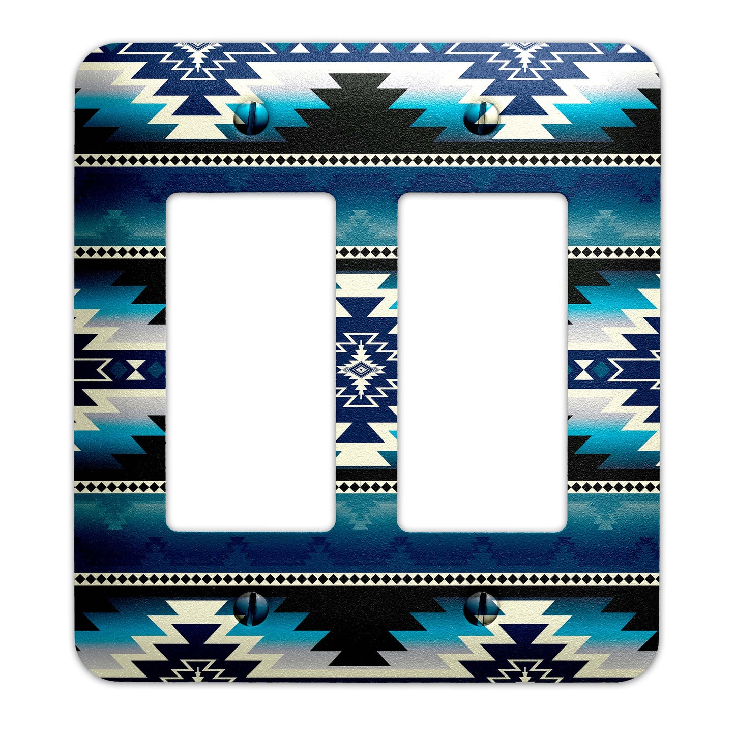Southwestern Spirit Pattern Decorative Switchplate | Metal Light Switch Cover, Multiple Sizes, Wall Art, Home Decor - #5389