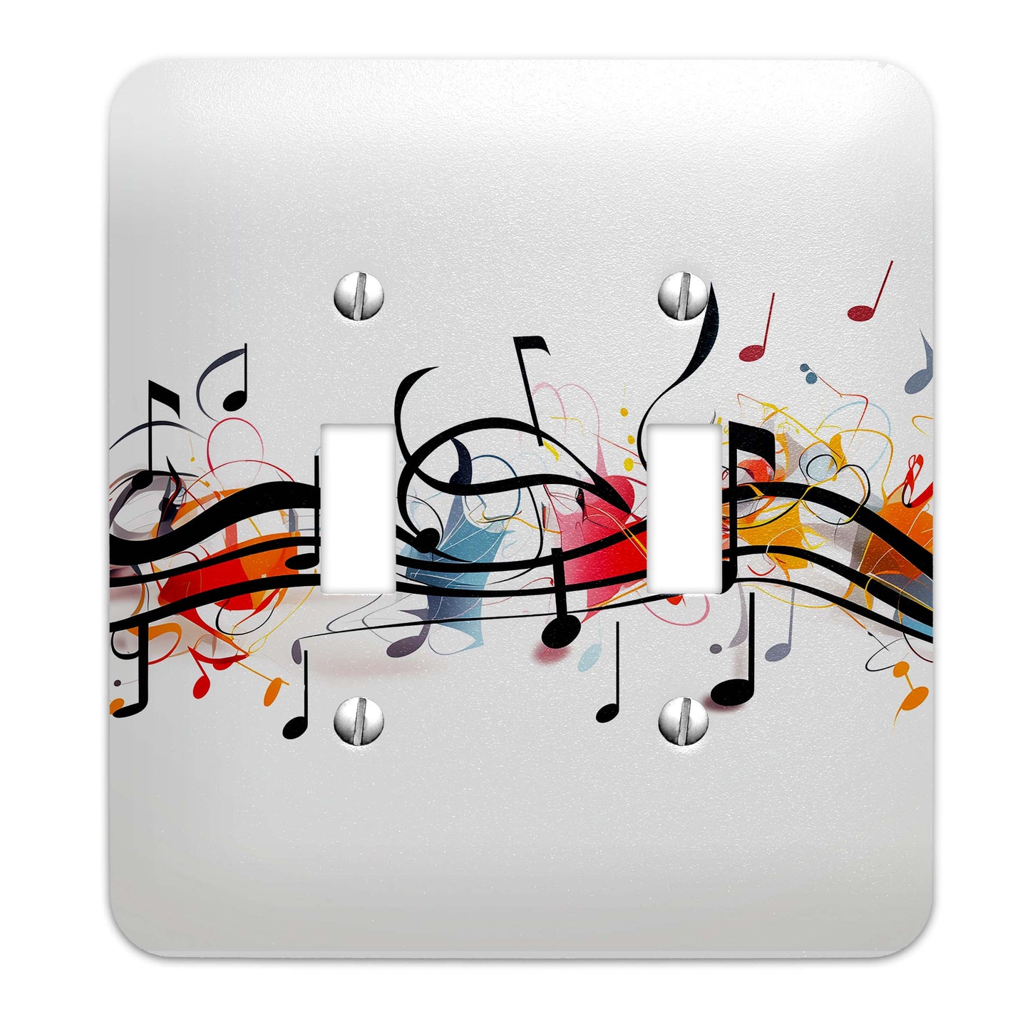 Musical Composition Light Switch Cover - Metal SwitchPlate, Multiple Sizes - #5272