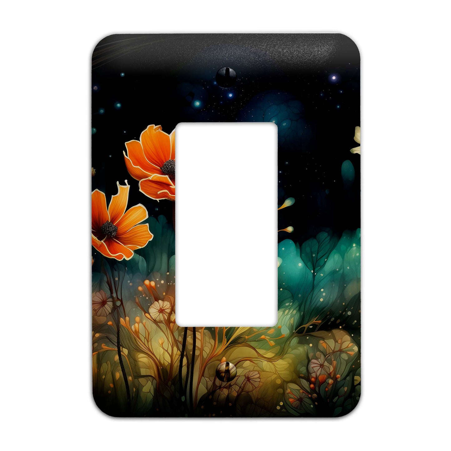 Decorative Switchplate - Enchanted Twilight Garden Metal Light Switch Cover, Multiple Sizes, Home Decor - #5334