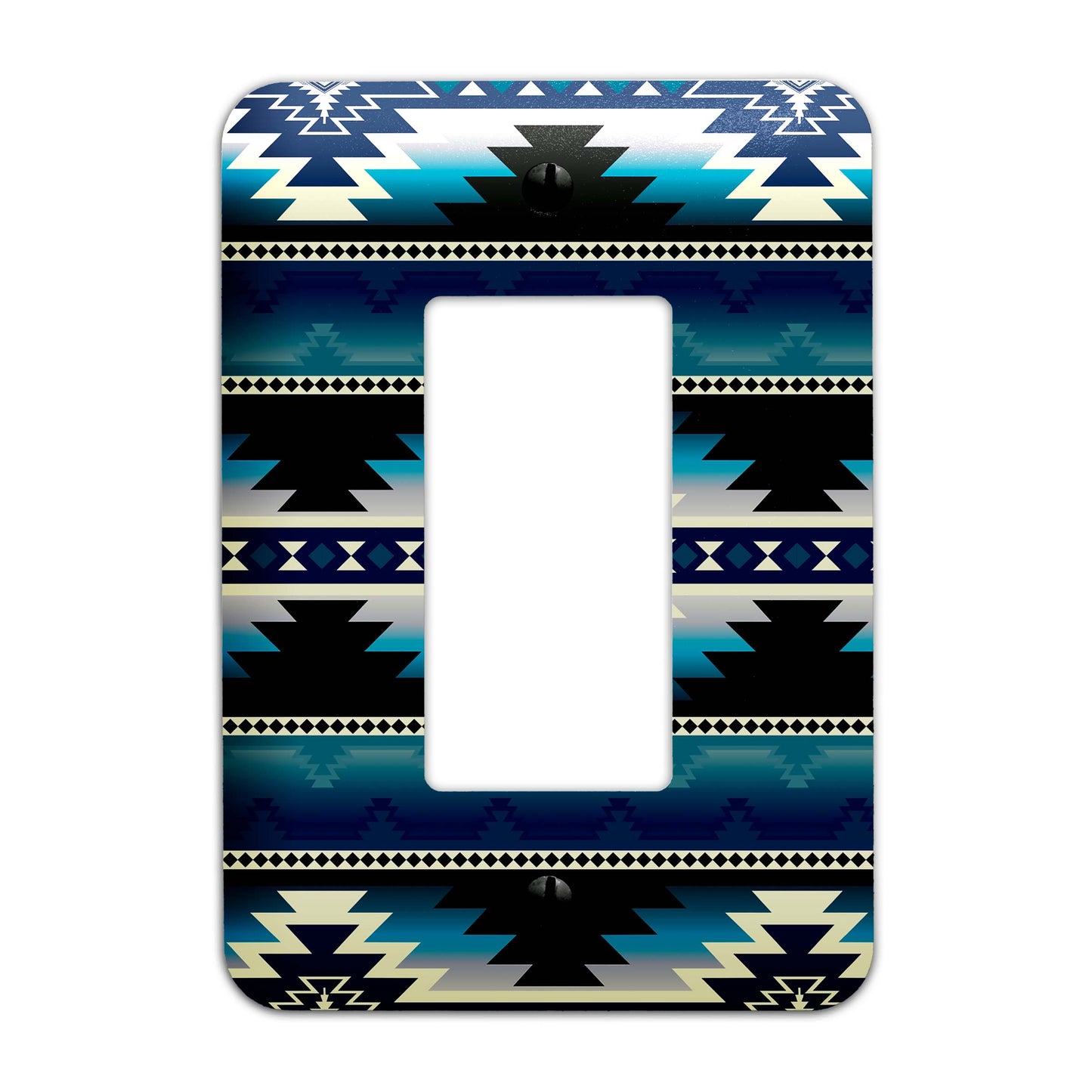 Southwestern Spirit Pattern Decorative Switchplate | Metal Light Switch Cover, Multiple Sizes, Wall Art, Home Decor - #5389