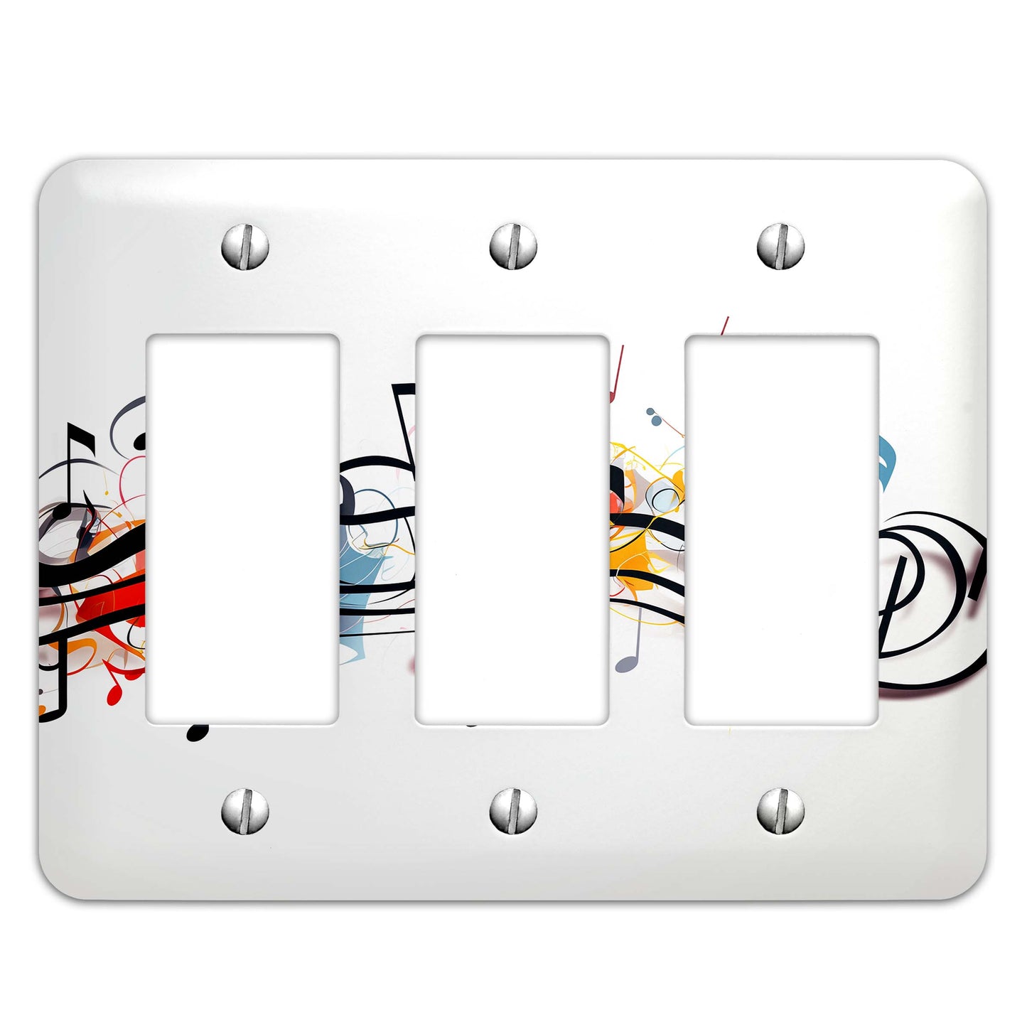 Musical Composition Light Switch Cover - Metal SwitchPlate, Multiple Sizes - #5272
