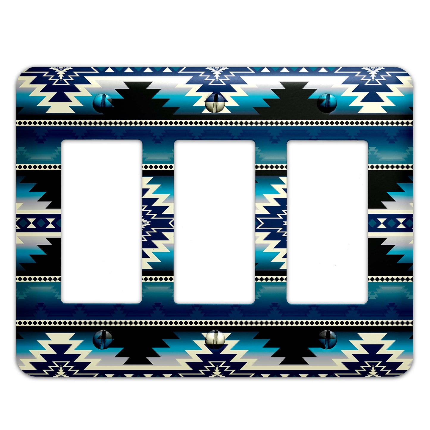 Southwestern Spirit Pattern Decorative Switchplate | Metal Light Switch Cover, Multiple Sizes, Wall Art, Home Decor - #5389