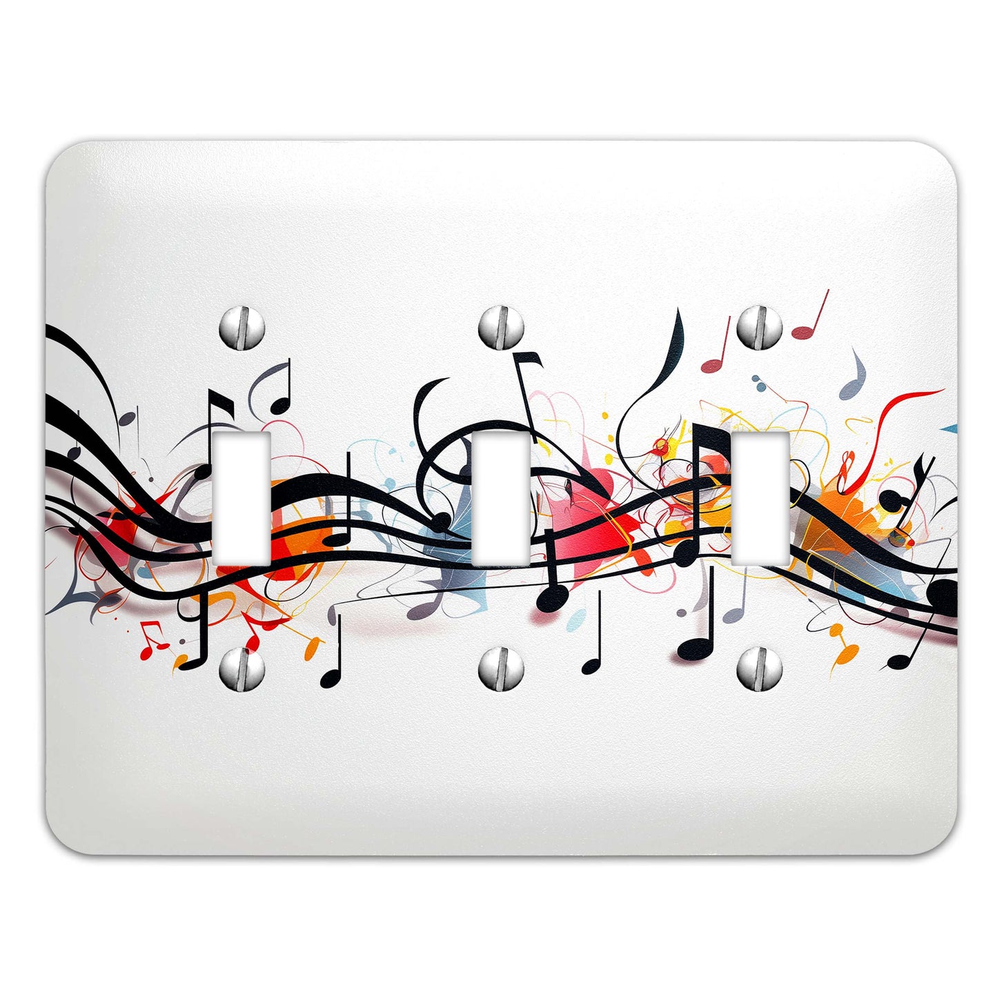 Musical Composition Light Switch Cover - Metal SwitchPlate, Multiple Sizes - #5272
