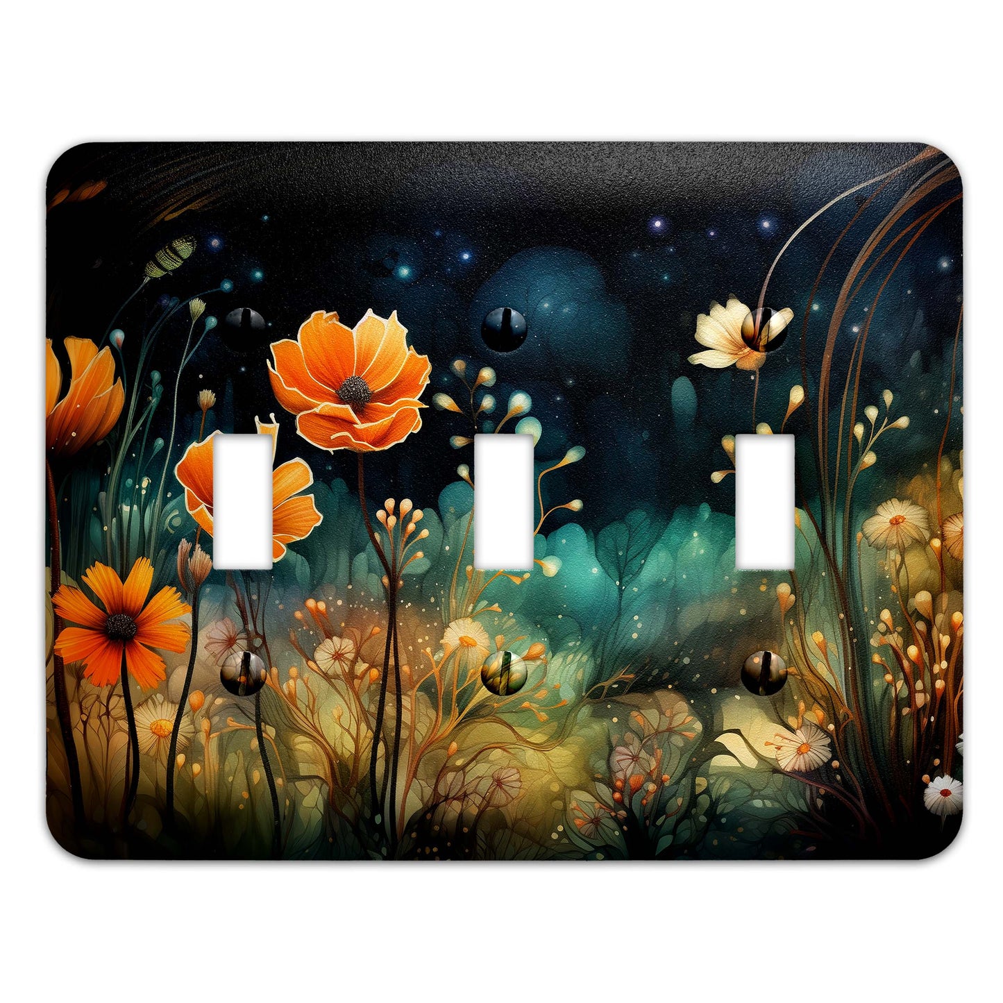 Decorative Switchplate - Enchanted Twilight Garden Metal Light Switch Cover, Multiple Sizes, Home Decor - #5334
