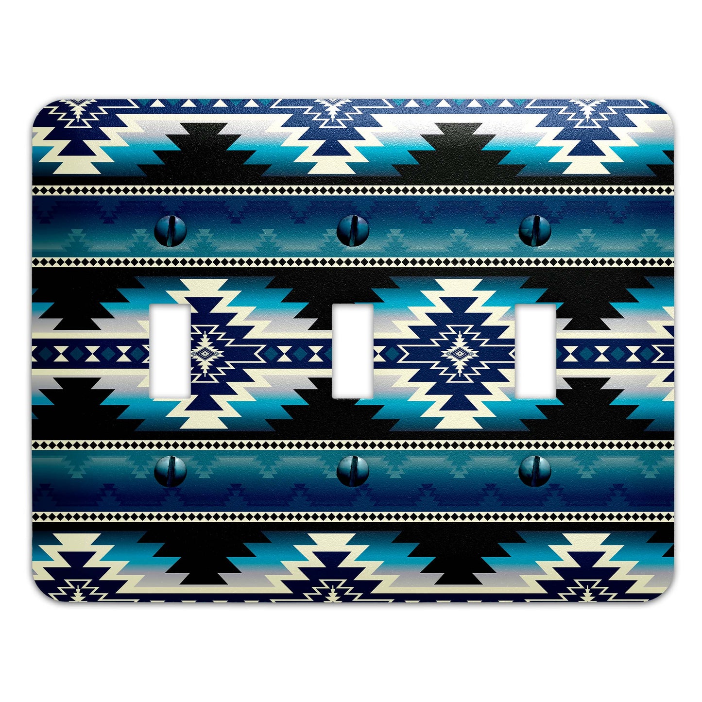 Southwestern Spirit Pattern Decorative Switchplate | Metal Light Switch Cover, Multiple Sizes, Wall Art, Home Decor - #5389
