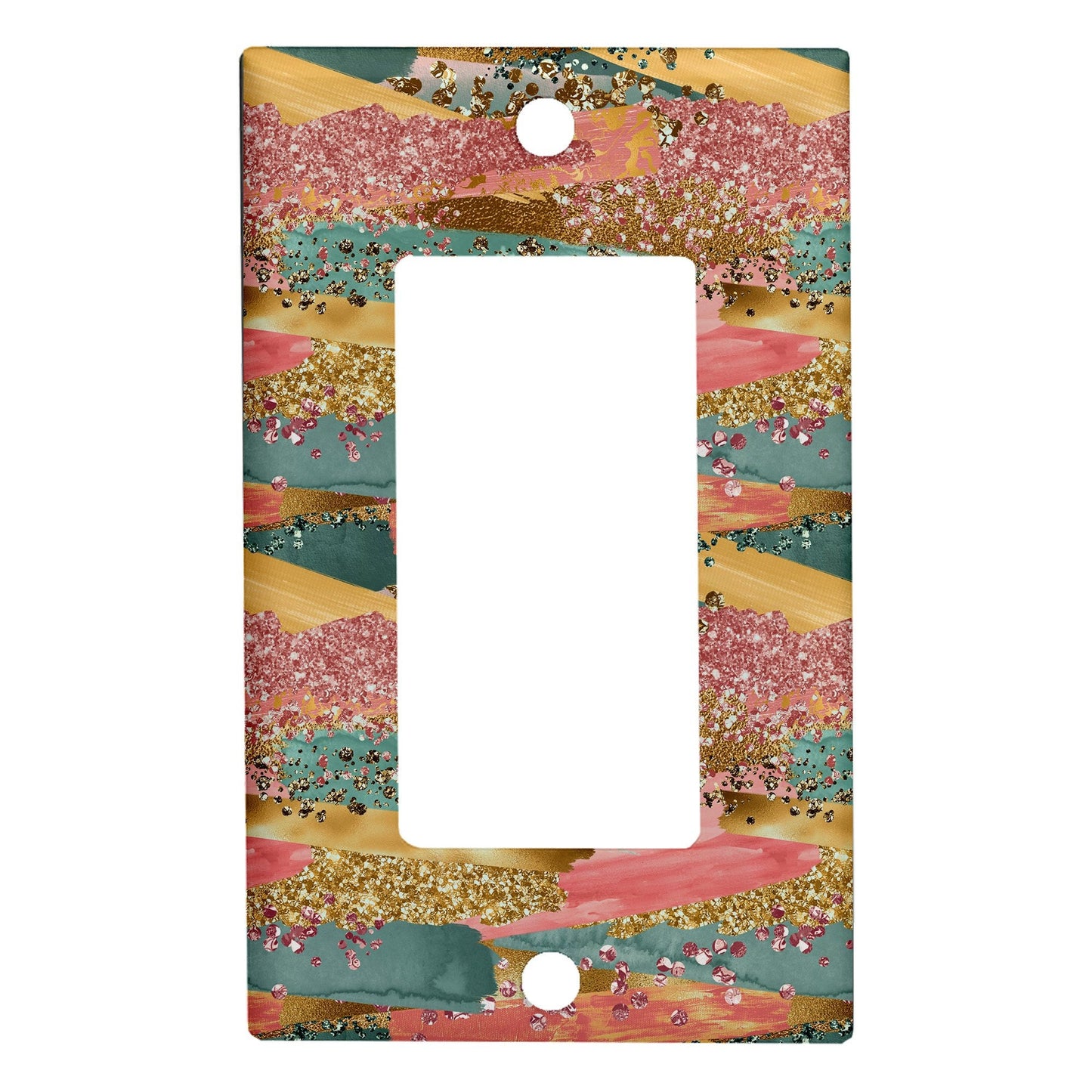 Metal Light Switch Plate Cover Nail Polish Strokes Decorative Light Switchplate Cover, Other Sizes Available, Home Decor, Lighting