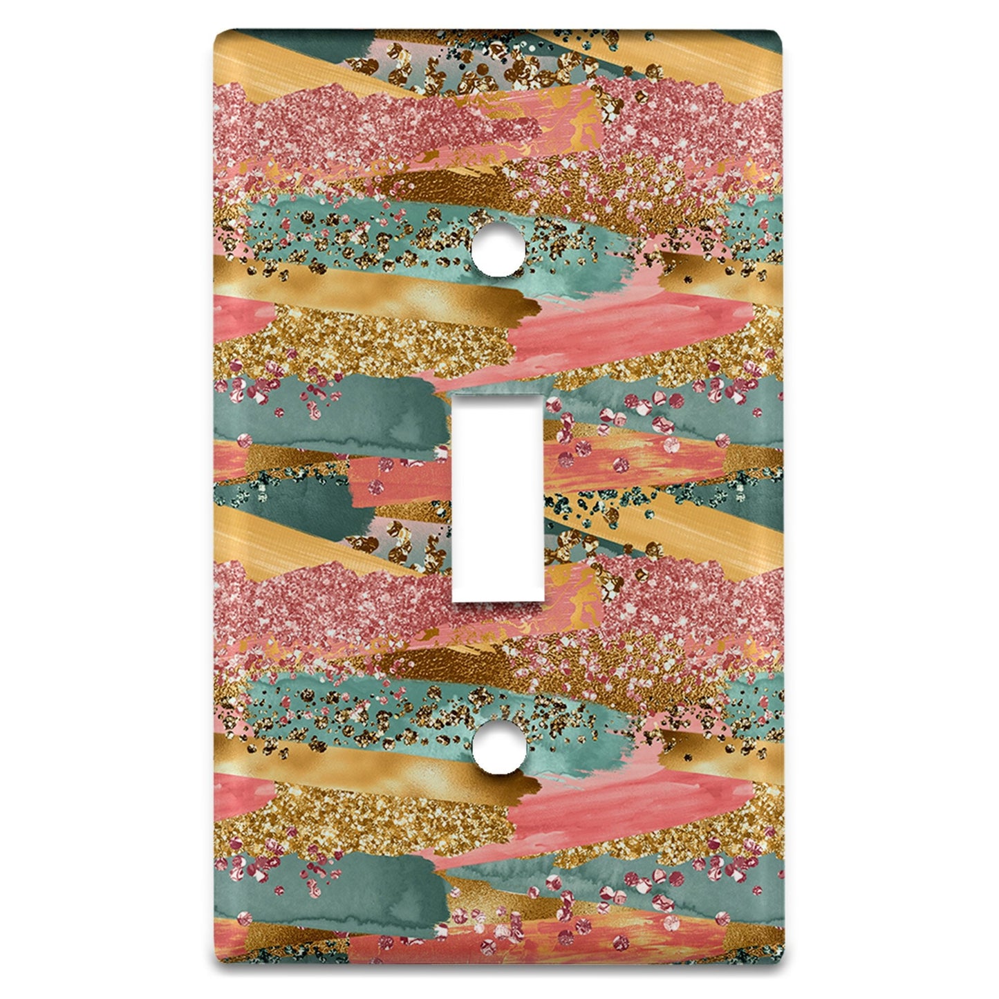 Metal Light Switch Plate Cover Nail Polish Strokes Decorative Light Switchplate Cover, Other Sizes Available, Home Decor, Lighting