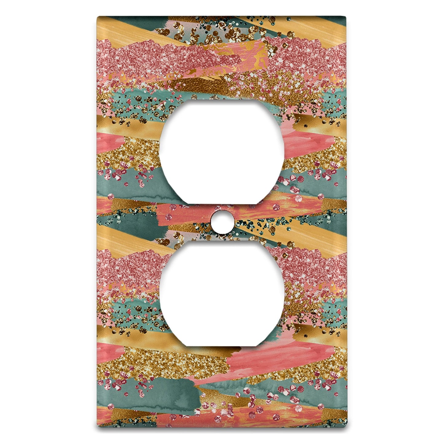 Metal Light Switch Plate Cover Nail Polish Strokes Decorative Light Switchplate Cover, Other Sizes Available, Home Decor, Lighting