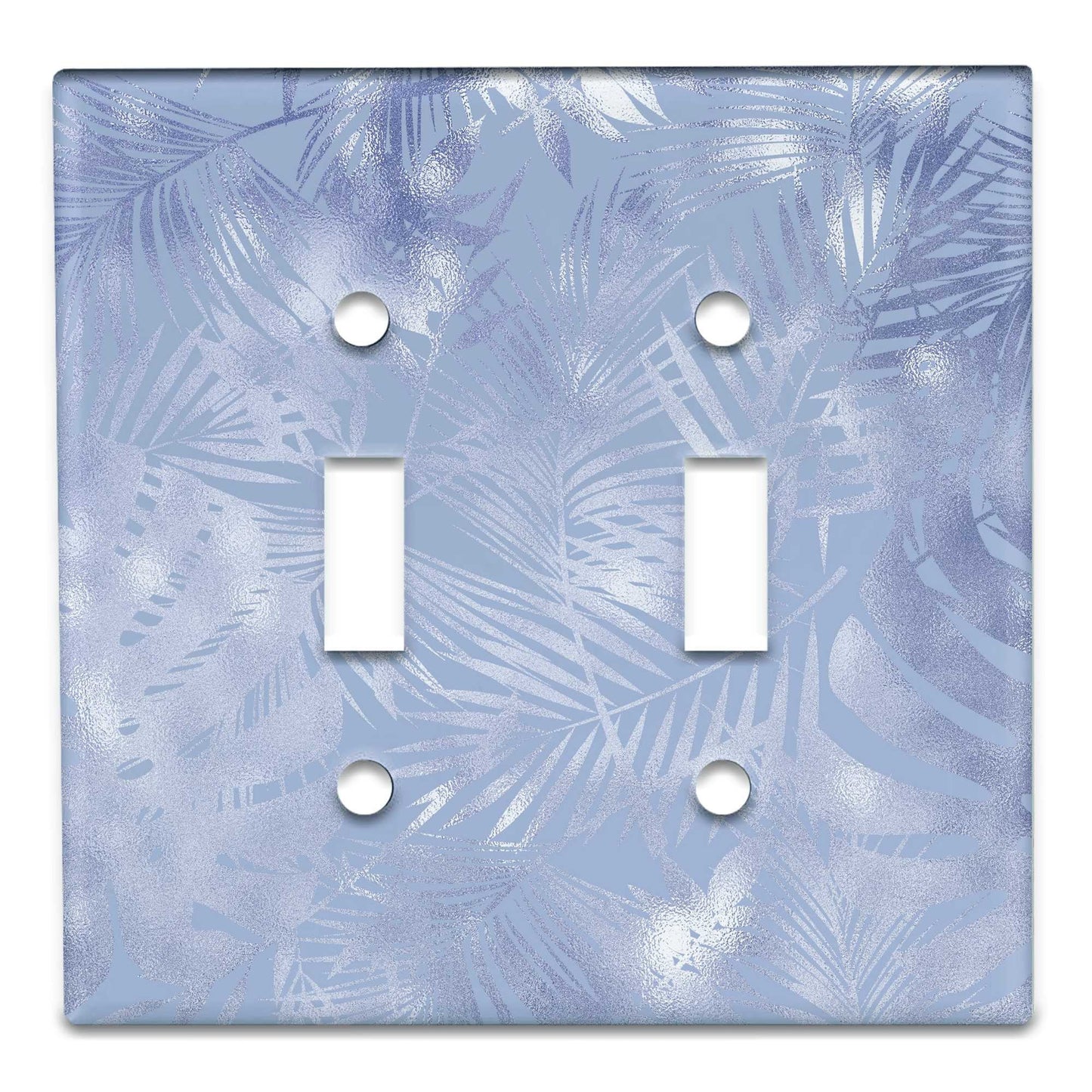 Metal Light Switch Plate Cover Purple Metallic Ferns Decorative Light Switchplate Cover, Other Sizes Available, Home Decor, Lighting