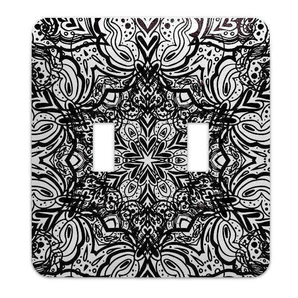 Metal Switchplate Cover Geometric Mandala Pattern Decorative Light Switchplate Cover, Other Sizes Available, Home Decor, Lighting