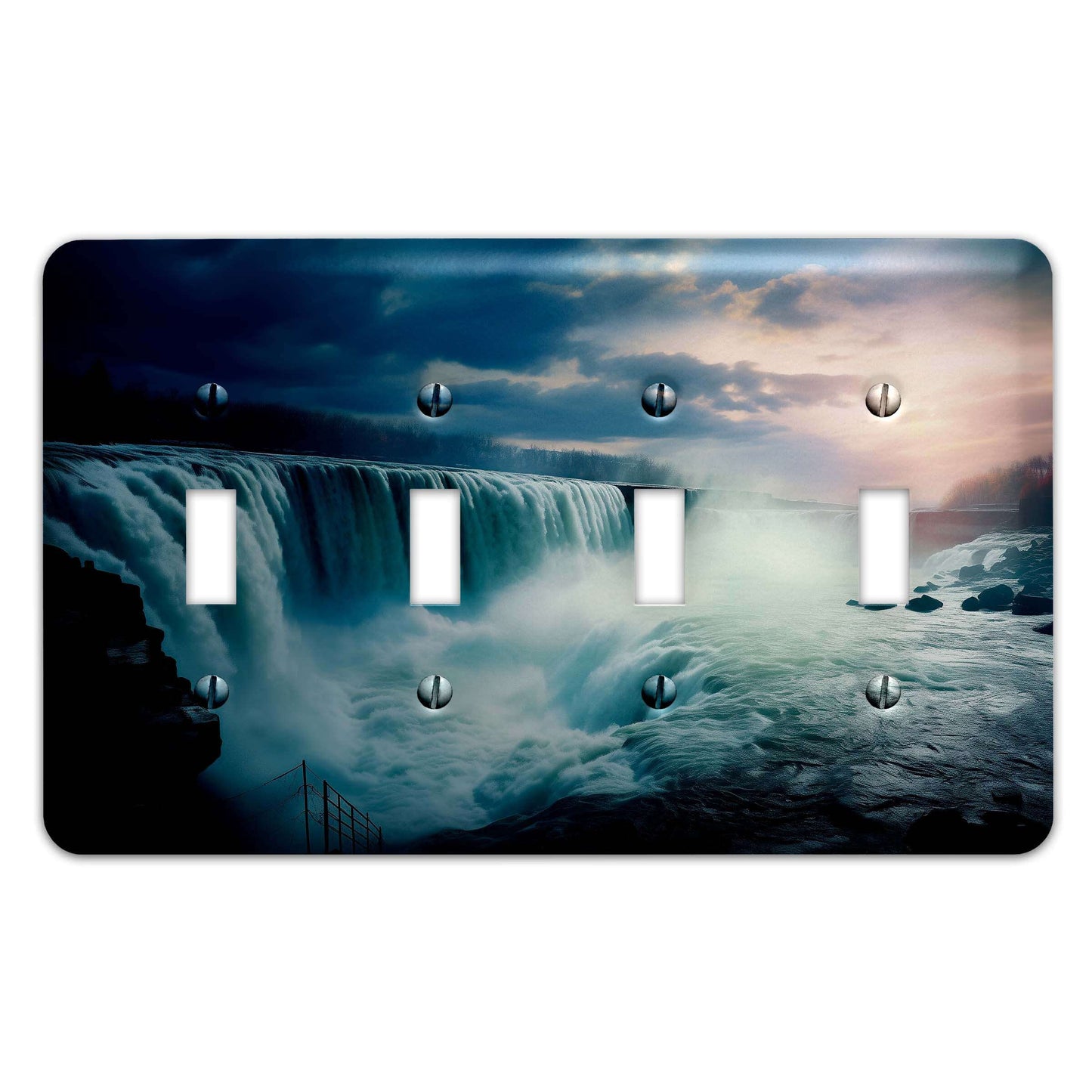 Metal Decorative Light Switch Plate Cover - Niagara Falls- Other Sizes Available #4754