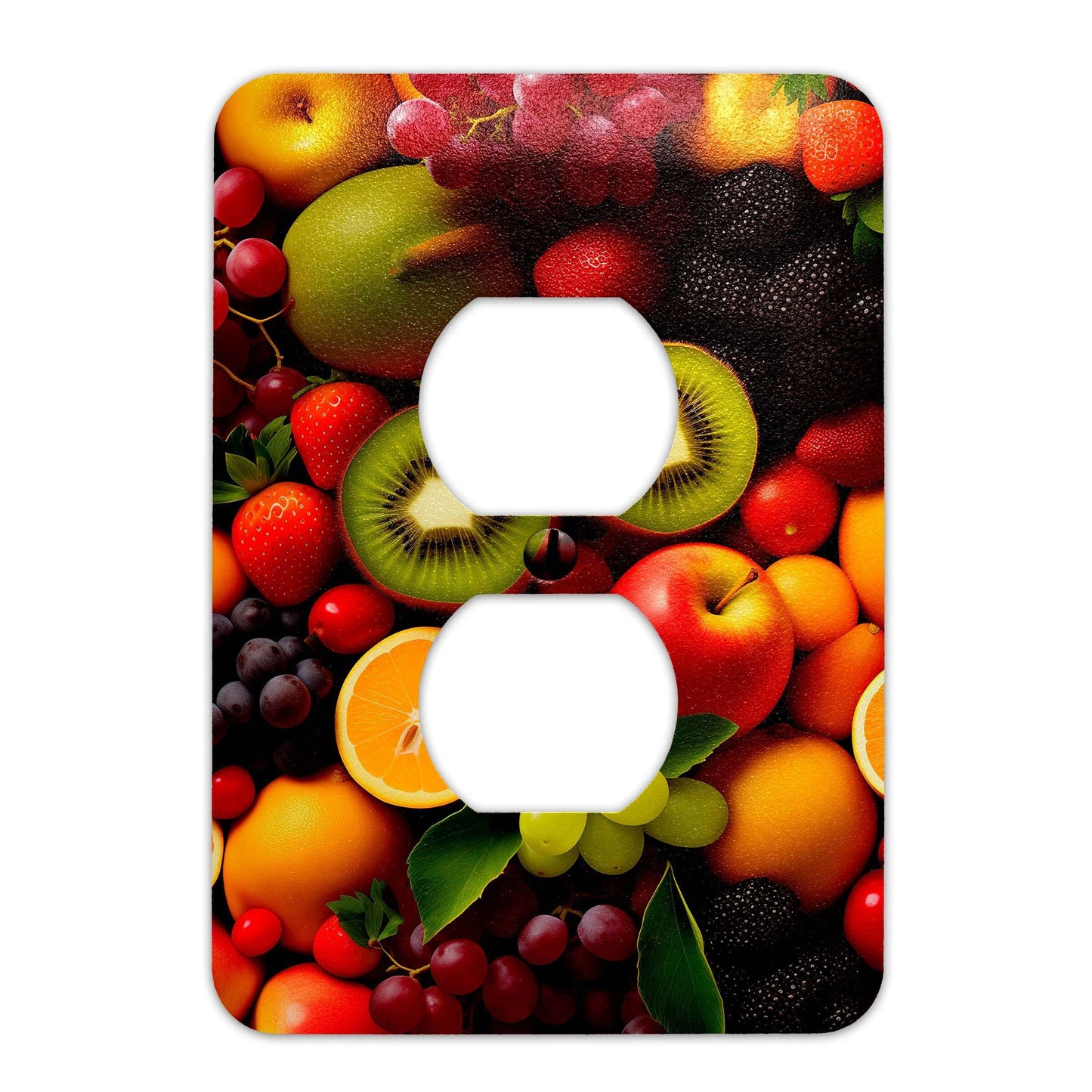Metal Decorative Light Switch Plate Cover - Lots of Fruit - Other Sizes Available #4774