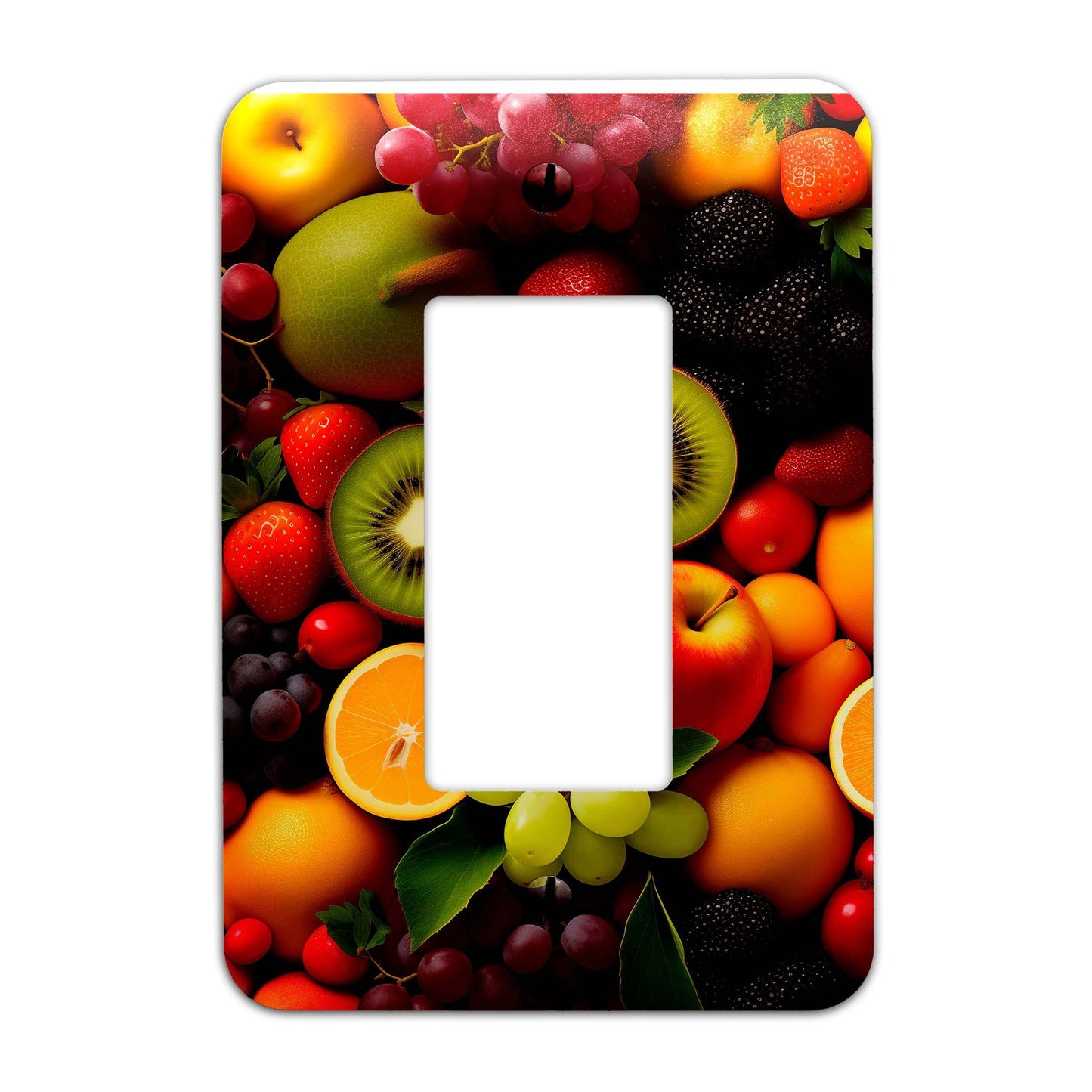 Metal Decorative Light Switch Plate Cover - Lots of Fruit - Other Sizes Available #4774
