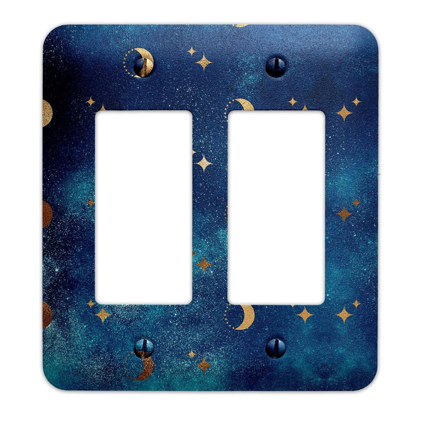 Metal Light Switch Plate Cover Galaxy Moons Decorative Light Switchplate Cover, Other Sizes Available, Home Decor, Lighting