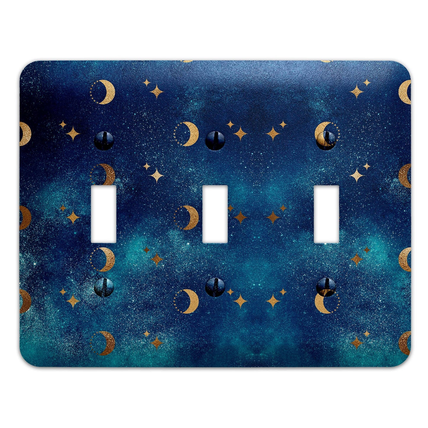 Metal Light Switch Plate Cover Galaxy Moons Decorative Light Switchplate Cover, Other Sizes Available, Home Decor, Lighting
