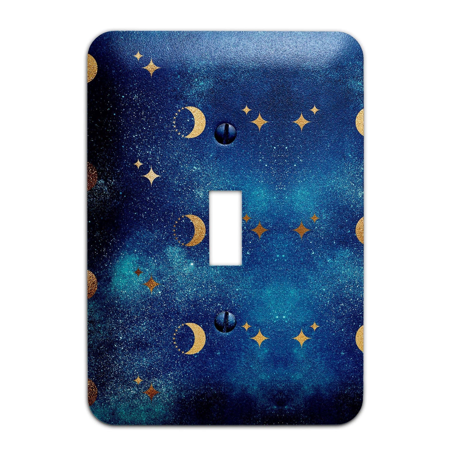 Metal Light Switch Plate Cover Galaxy Moons Decorative Light Switchplate Cover, Other Sizes Available, Home Decor, Lighting