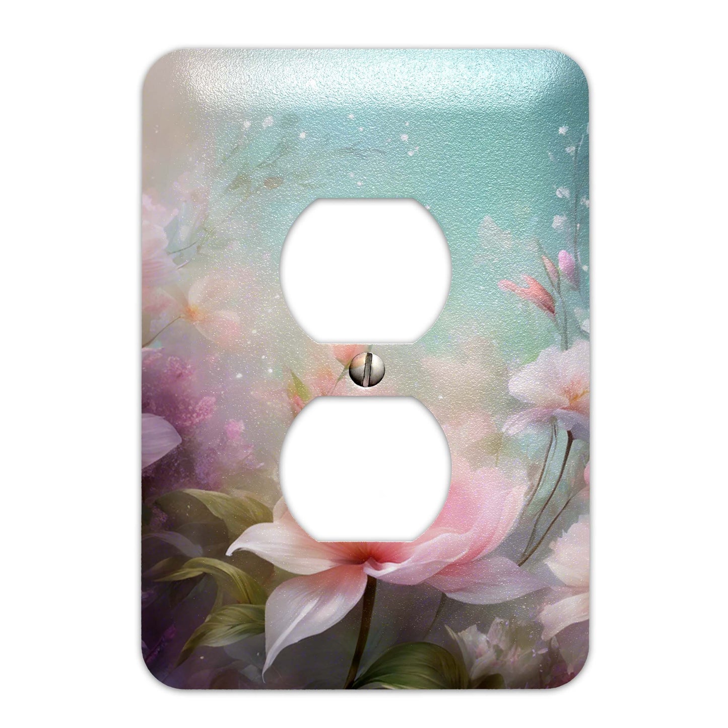 Dreamy Floral Design Decorative Light Switchplate Cover, Other Sizes Available, Home Decor, Lighting #4935