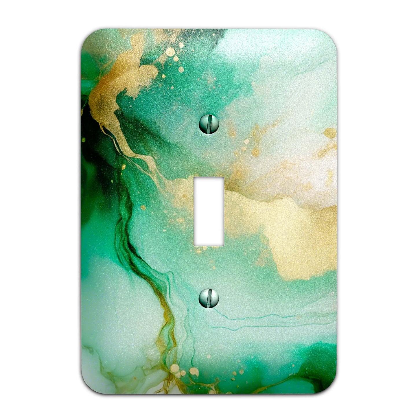 Green Marble Design Decorative Light Switchplate Cover, Other Sizes Available, Home Decor, Lighting #4936