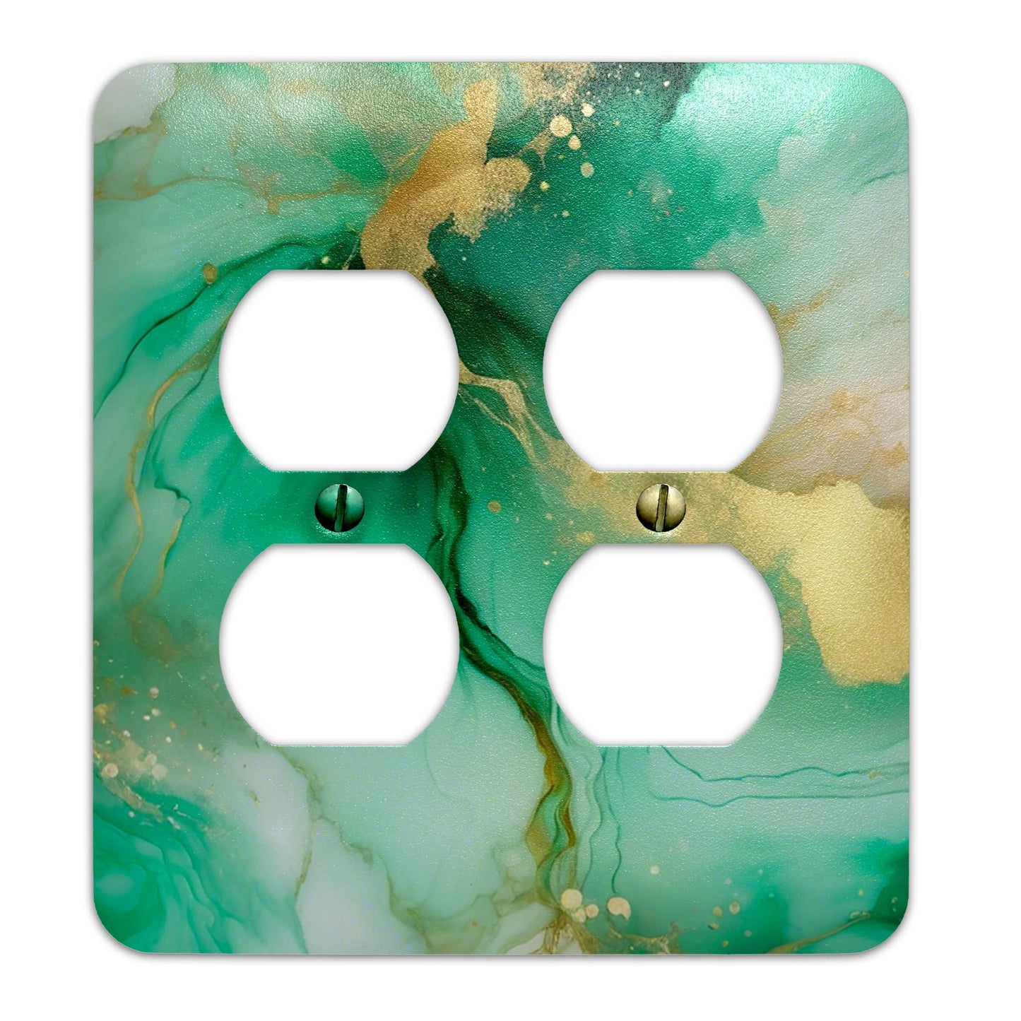 Green Marble Design Decorative Light Switchplate Cover, Other Sizes Available, Home Decor, Lighting #4936