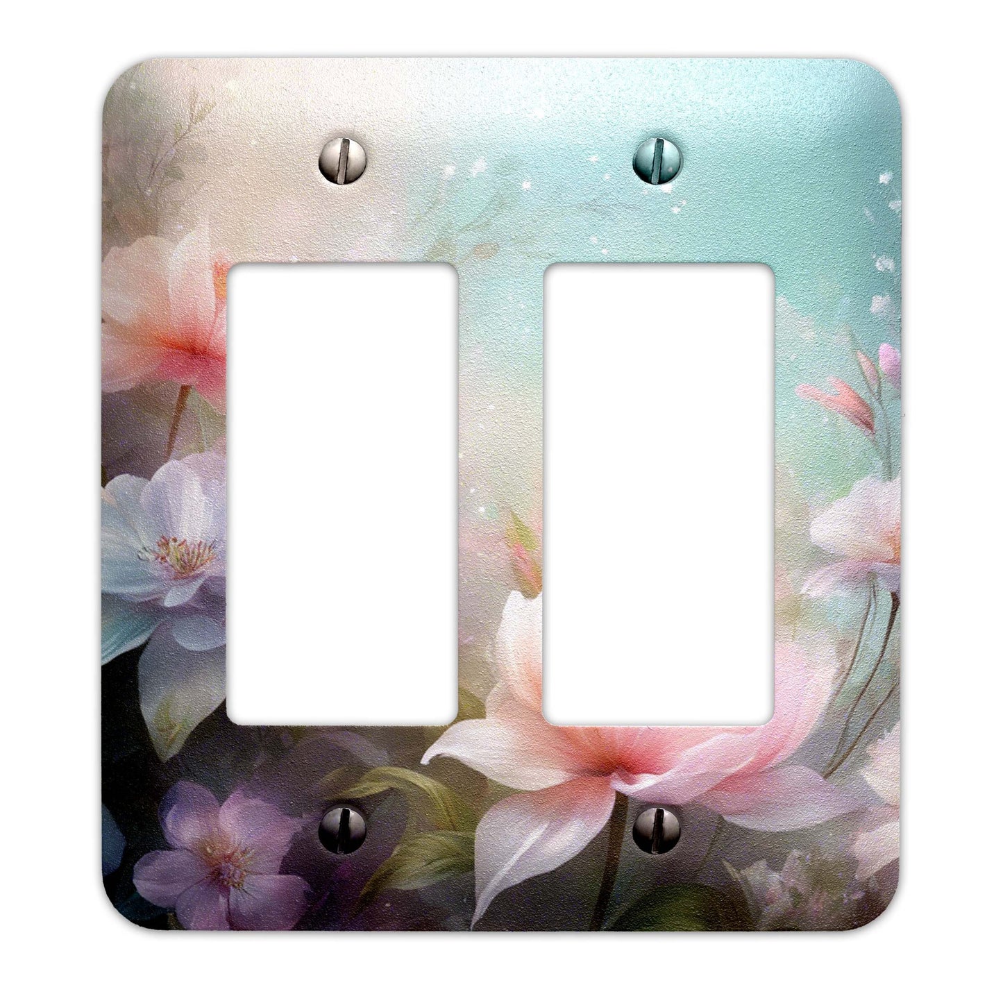 Dreamy Floral Design Decorative Light Switchplate Cover, Other Sizes Available, Home Decor, Lighting #4935