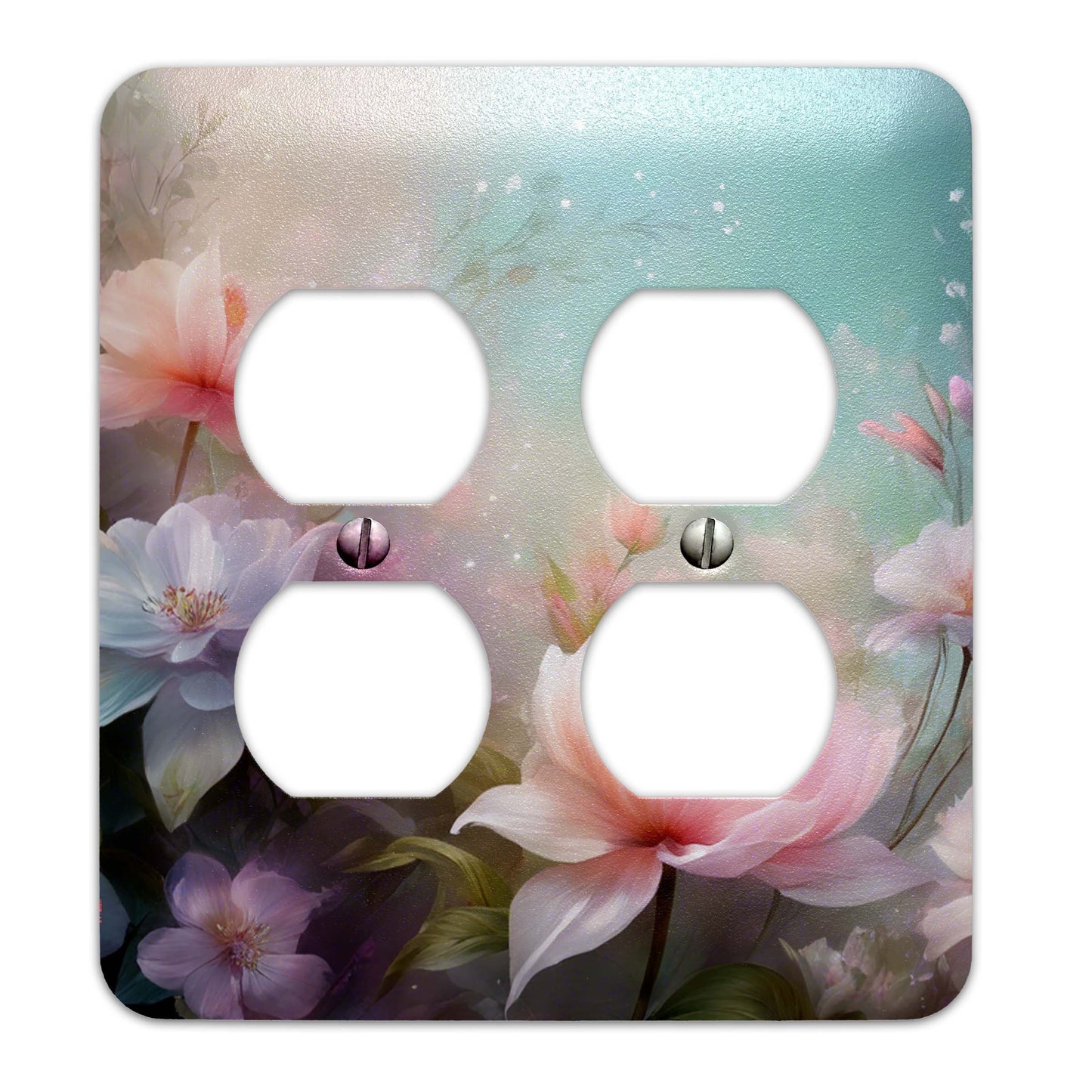 Dreamy Floral Design Decorative Light Switchplate Cover, Other Sizes Available, Home Decor, Lighting #4935