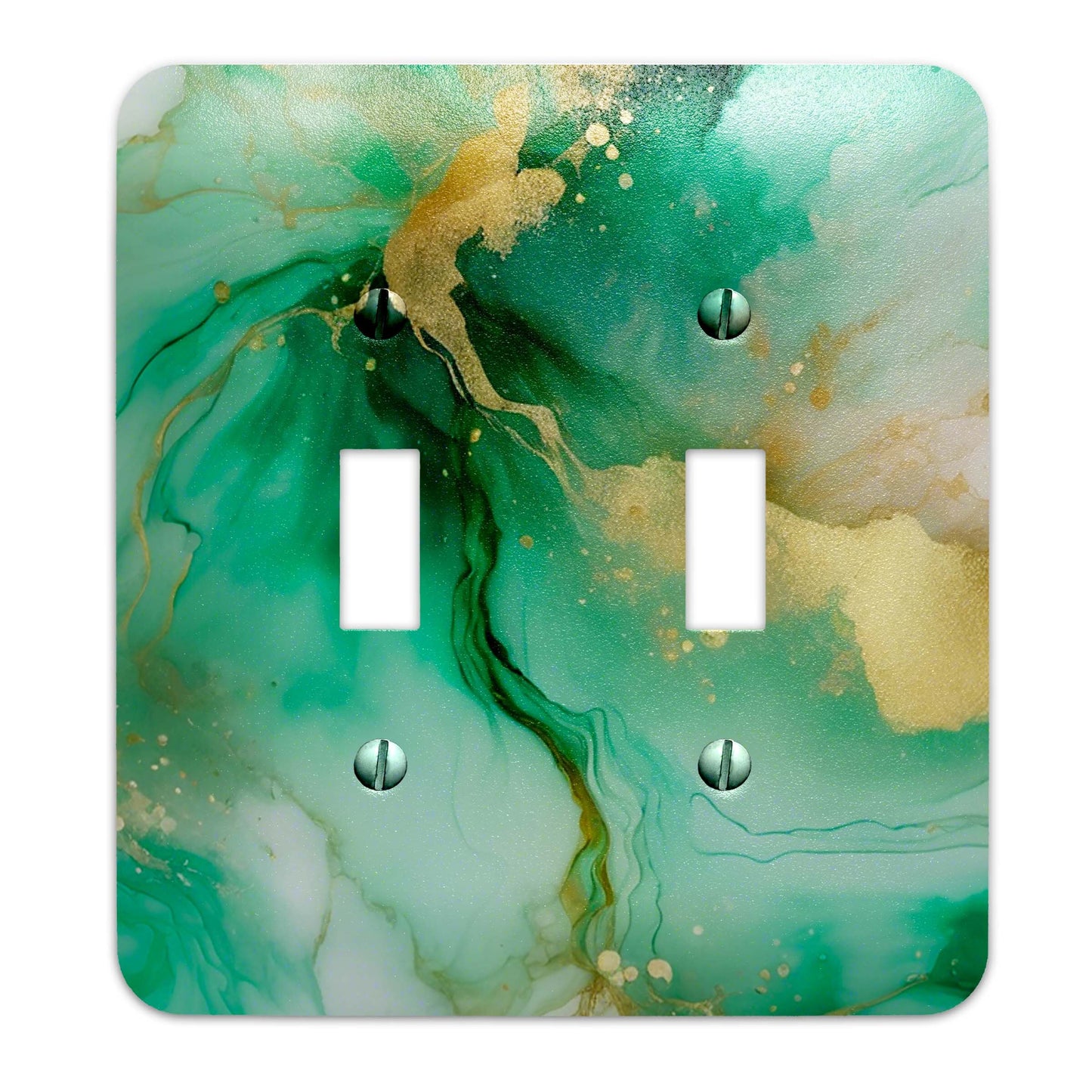 Green Marble Design Decorative Light Switchplate Cover, Other Sizes Available, Home Decor, Lighting #4936