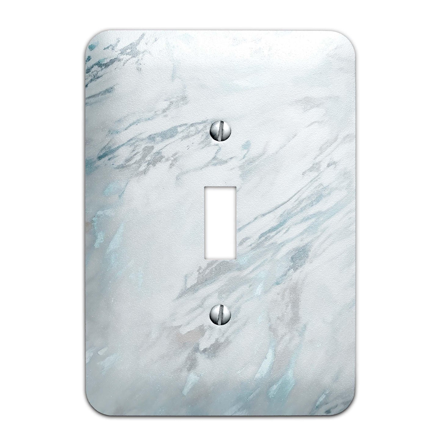Metal Light Switch Plate Cover Light Blue/Gray Marble #2847 Decorative Light Switchplate Cover, Other Sizes Available, Home Decor, Lighting