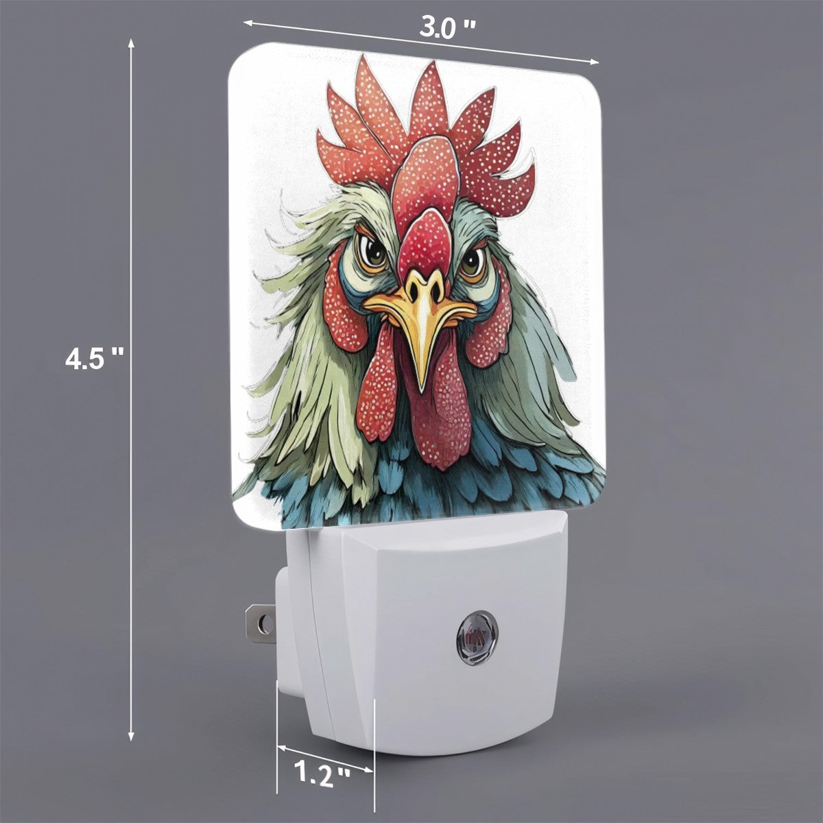 Fowl Mood Custom LED Dusk to Dawn Night Light, Home Decor, Wall Art #5387