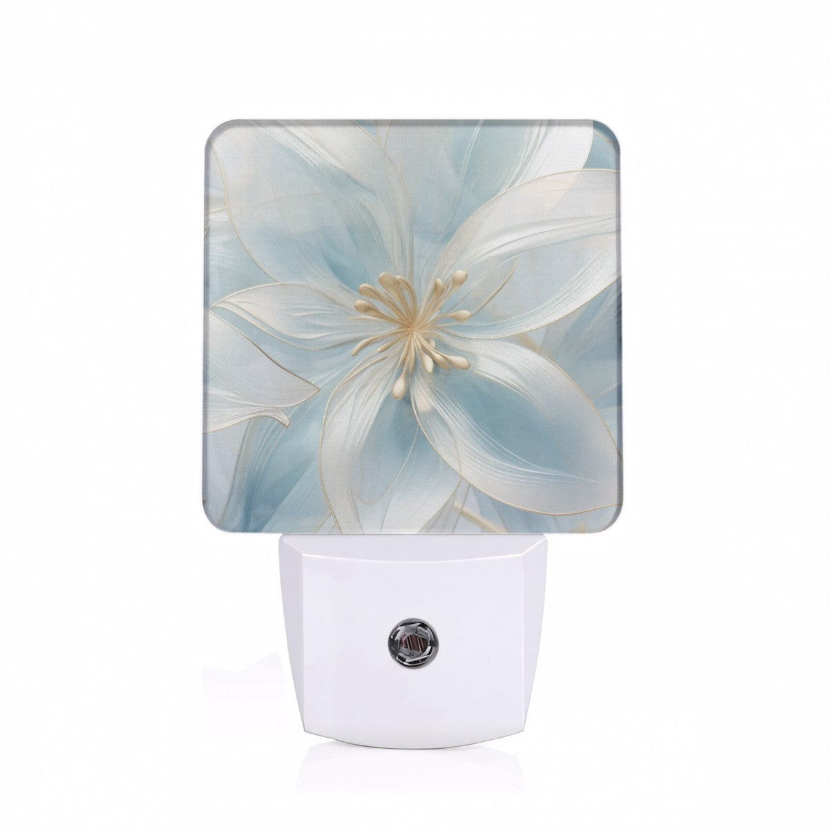 Translucent Lilies Custom LED Dusk to Dawn Night Light, Home Decor, Wall Art #5275