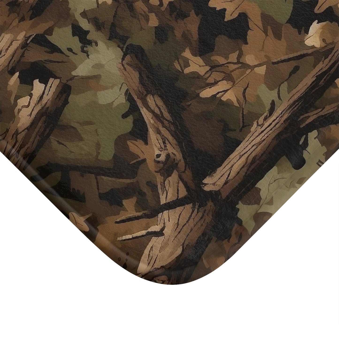 Camouflage in Nature, Bath Accent Rug -  Hunting Decor, Rustic Cabin Decor, Non-Slip Bath Mat #5116