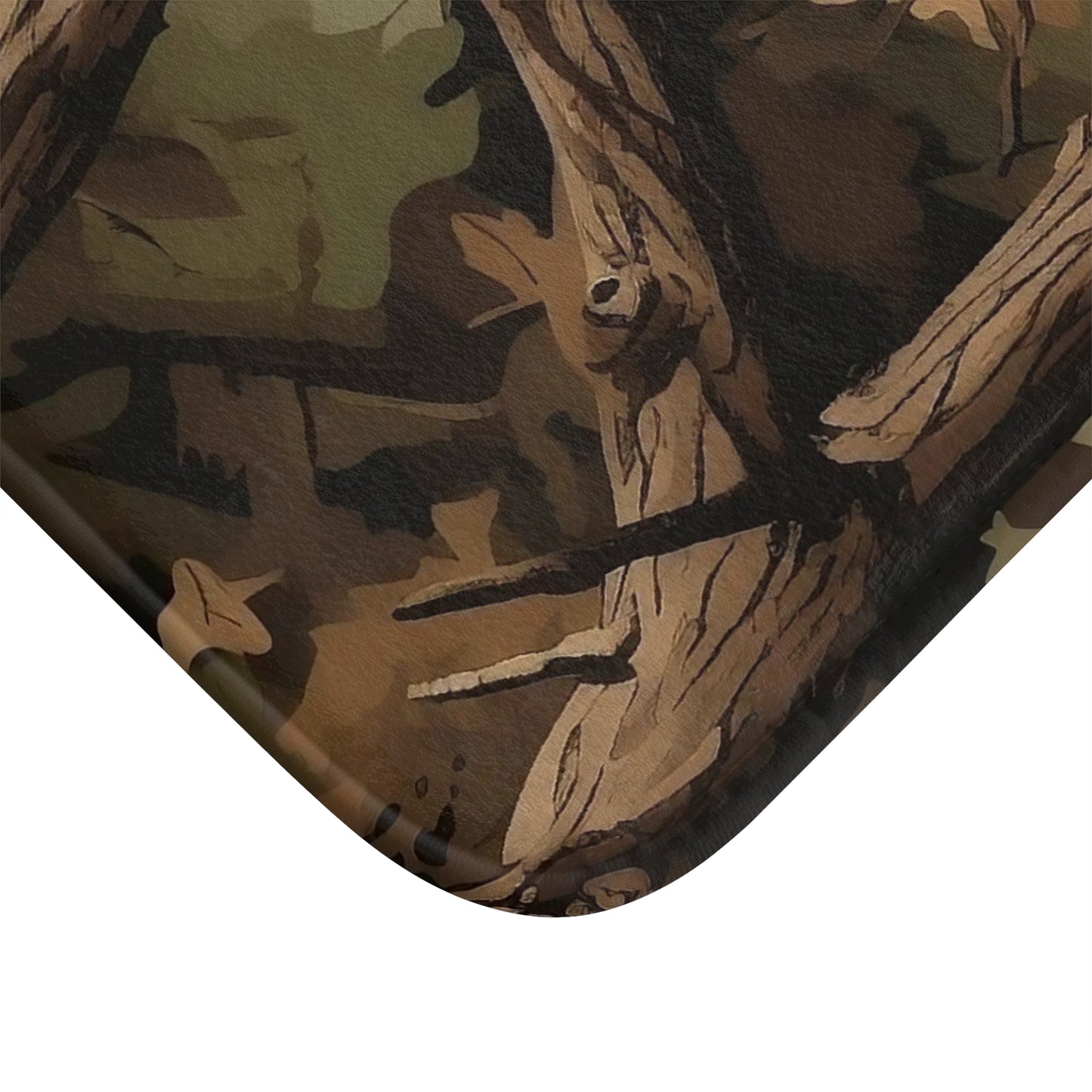 Camouflage in Nature, Bath Accent Rug -  Hunting Decor, Rustic Cabin Decor, Non-Slip Bath Mat #5116